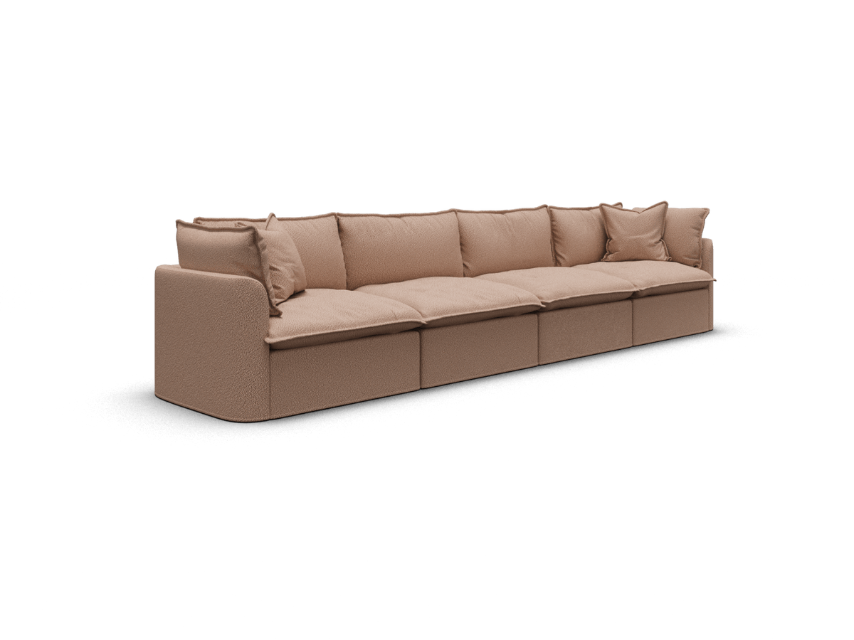 Tamarama Modular Sofa - 4 Sections / Extra Wide / Pebble Beach (Luxe)