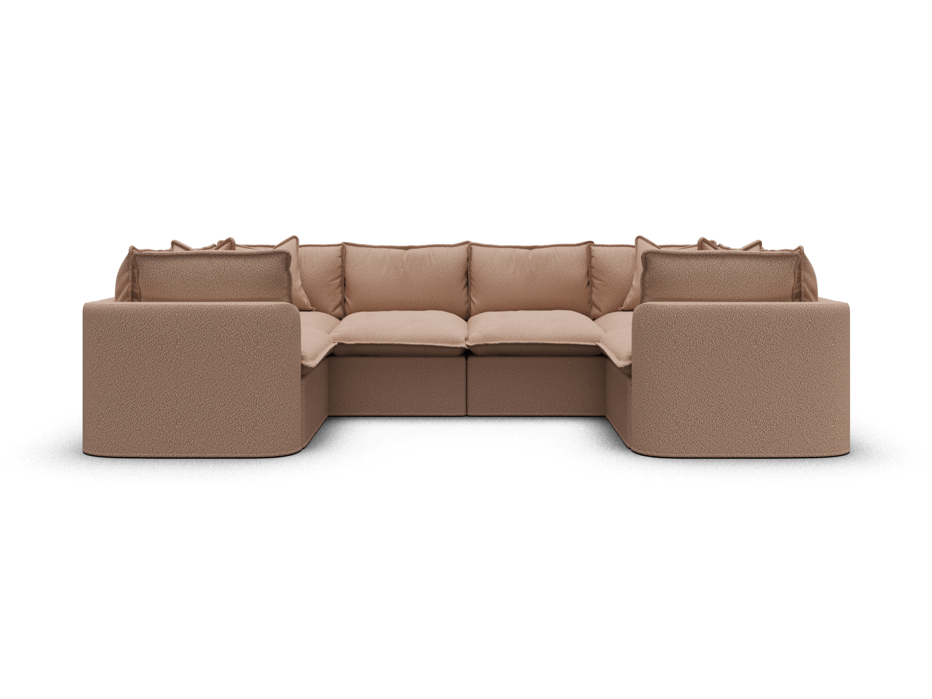 Tamarama Modular Sofa - Regular / 6 Sections / Pebble Beach (Luxe)