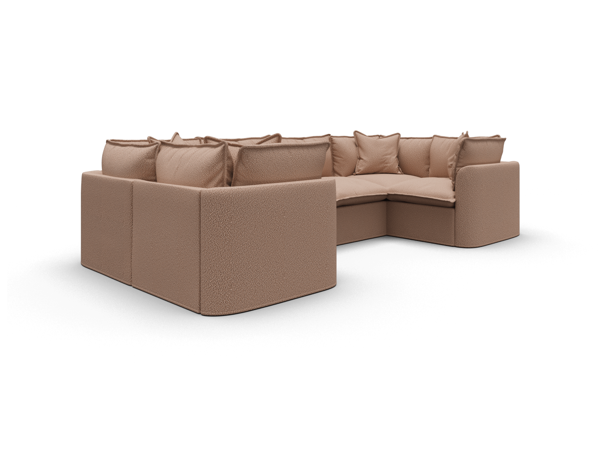 Tamarama Modular Sofa - Regular / 6 Sections / Pebble Beach (Luxe)