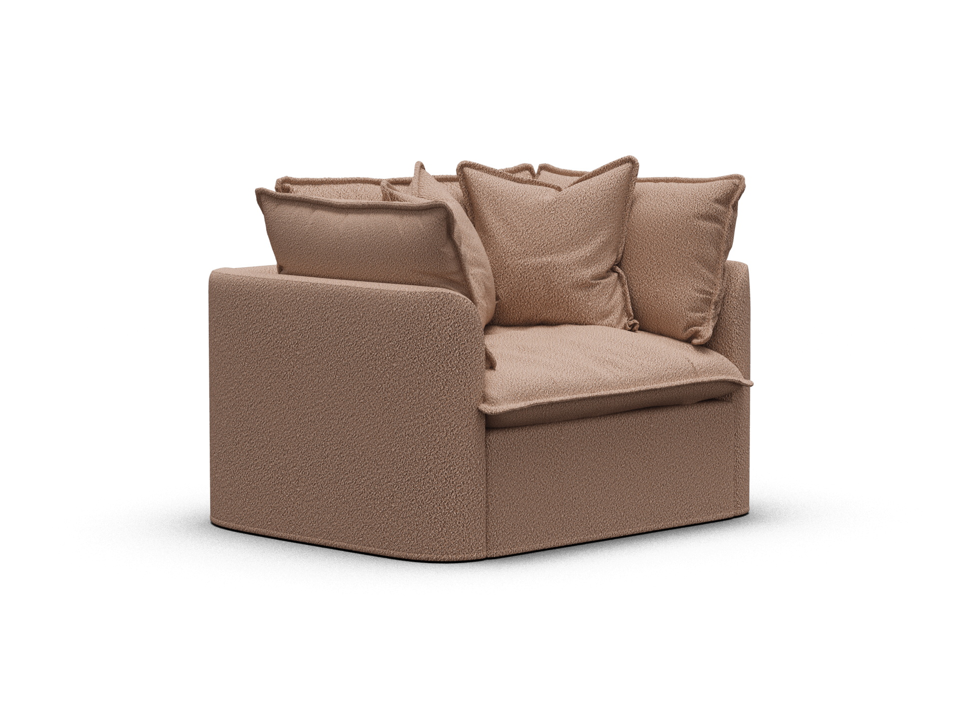 Tamarama Modular Armchair - Extra Wide / Pebble Beach (Luxe)