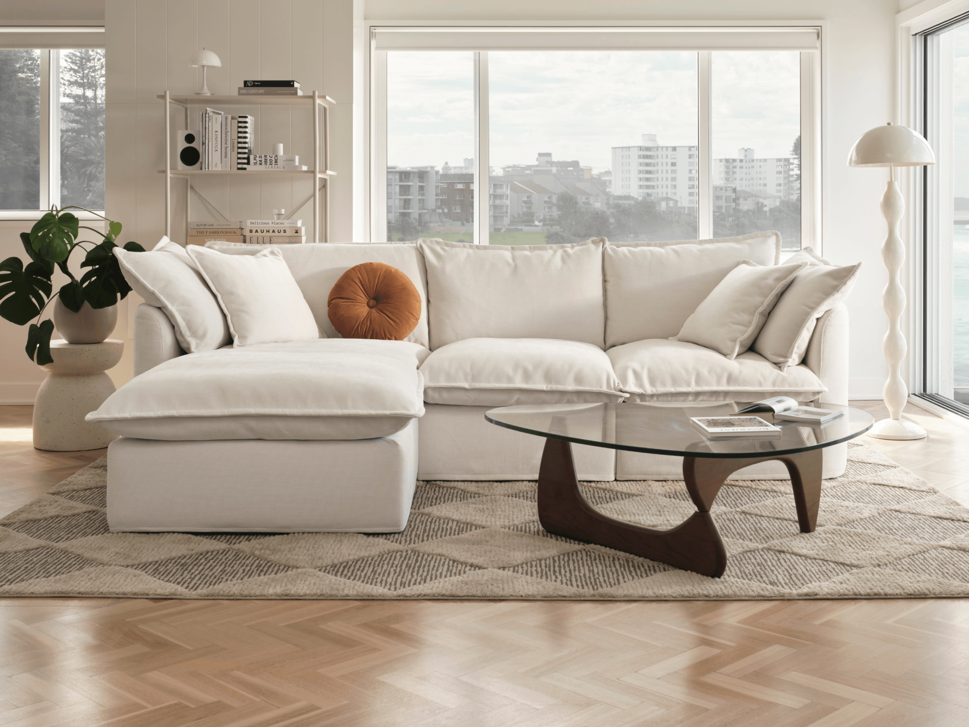Tamarama Modular Sofa - Regular / 3 Sections / Winter Cream