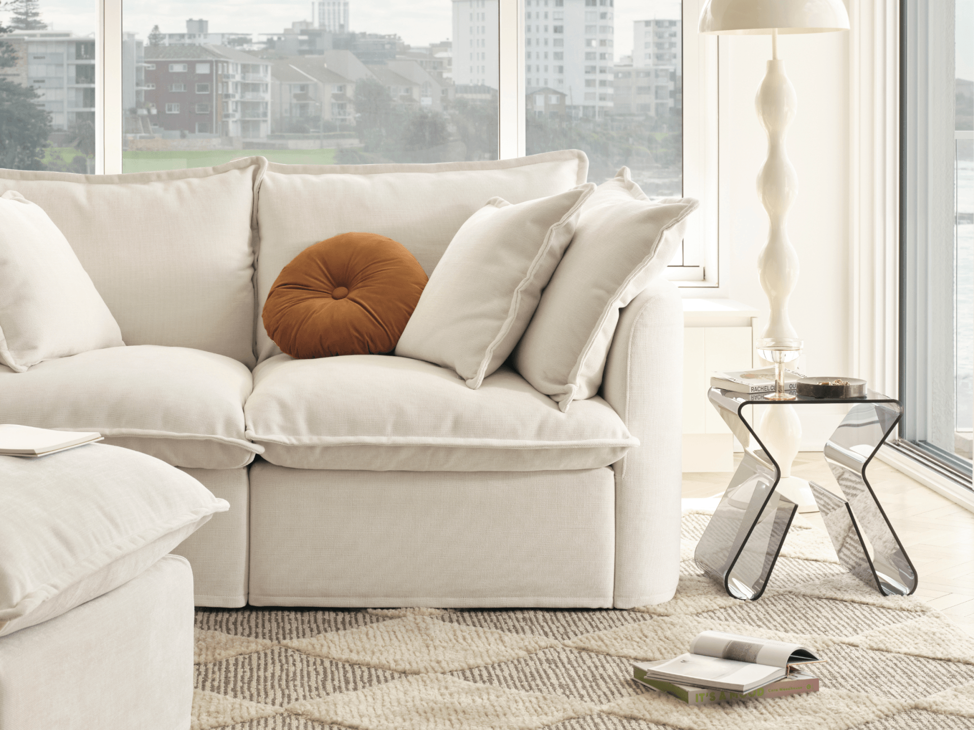Tamarama Modular Sofa - Regular / 4 Sections / Winter Cream