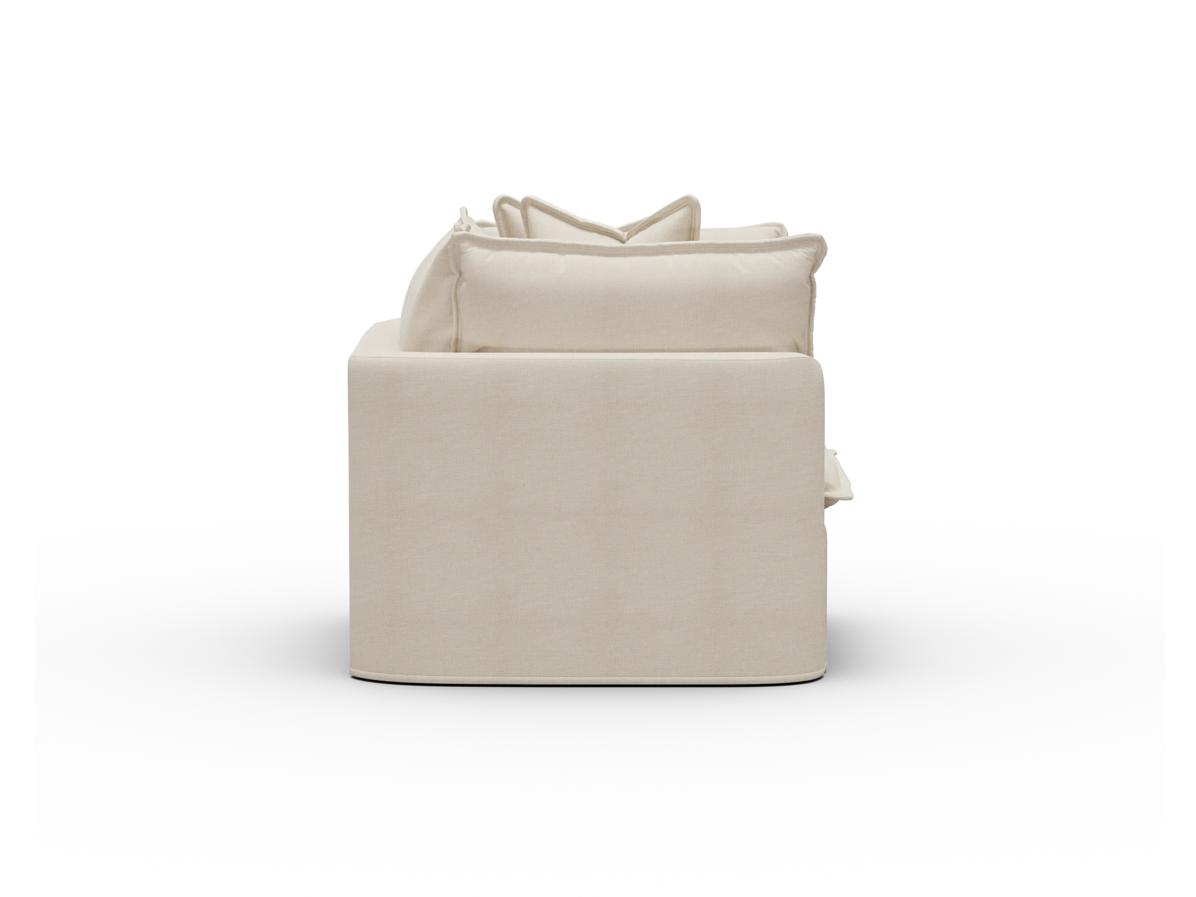Koala Tamworth Washable Covers armchair in cream linen-look fabric on white background
