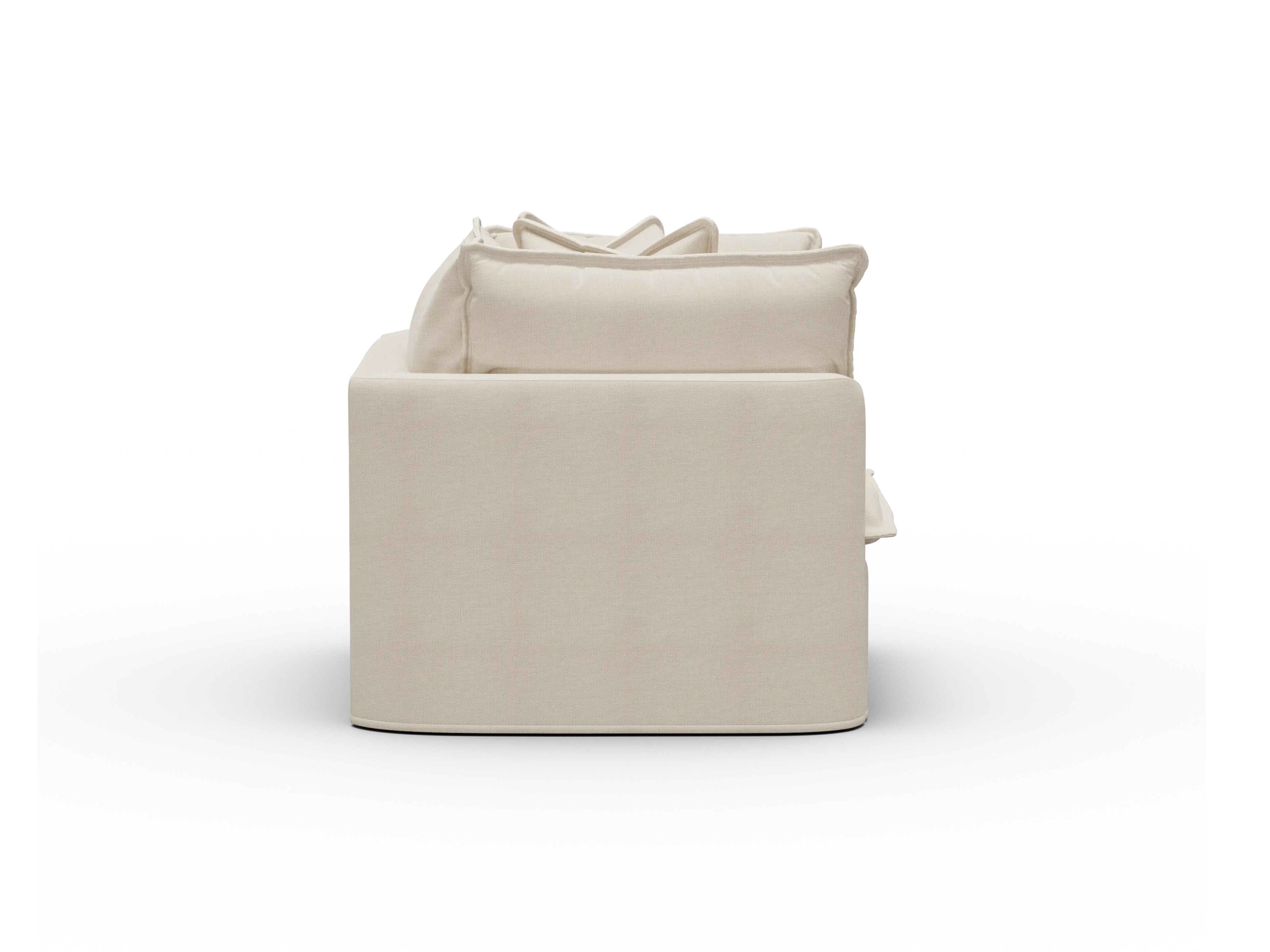 Koala Tamworth Washable Covers armchair in cream linen-look fabric on white background