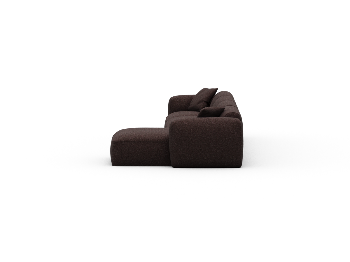 Torquay Modular Sofa - Fluffed Fig (Luxe edition) / 4 Sections / Regular