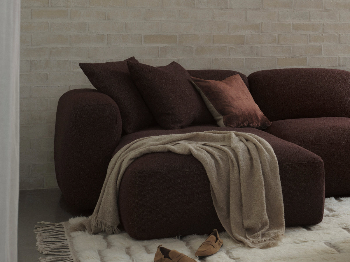 Torquay Modular Sofa - Fluffed Fig (Luxe edition) / 4 Sections / Regular