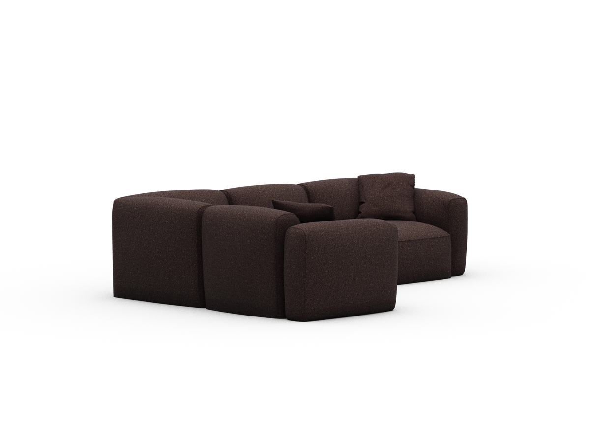 Torquay Modular Sofa - Fluffed Fig (Luxe edition) / 4 Sections / Regular