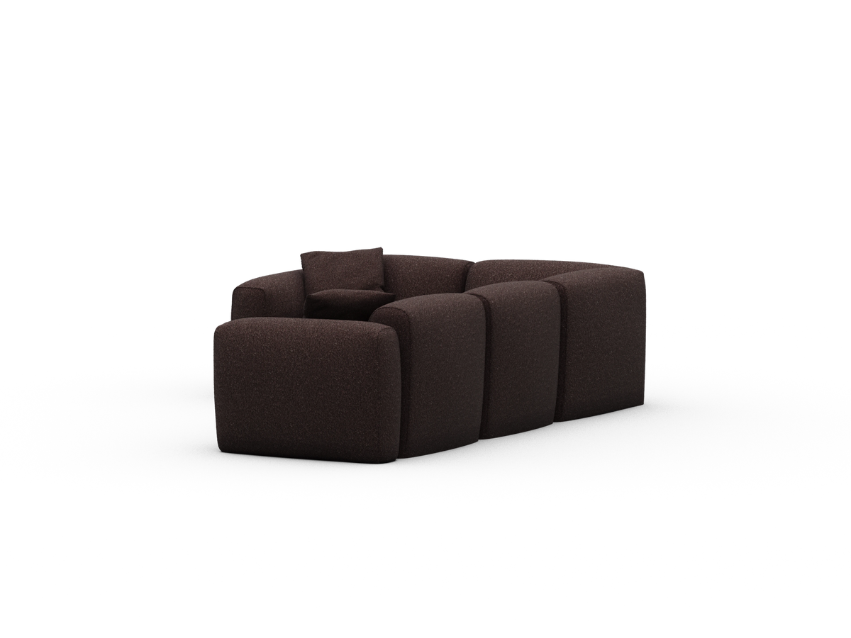 Torquay Modular Sofa - Fluffed Fig (Luxe edition) / 4 Sections / Regular