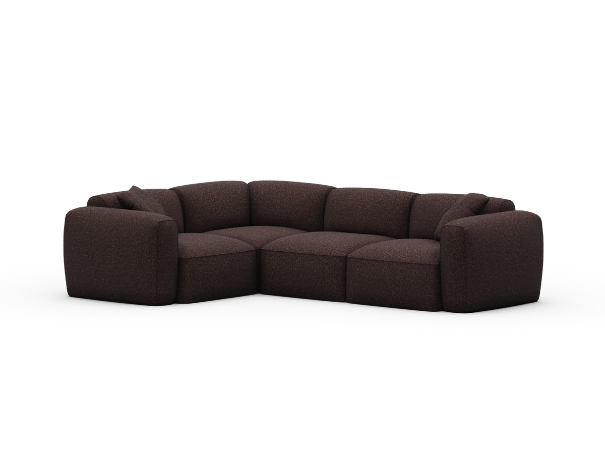 Torquay Modular Sofa - Fluffed Fig (Luxe edition) / 4 Sections / Regular