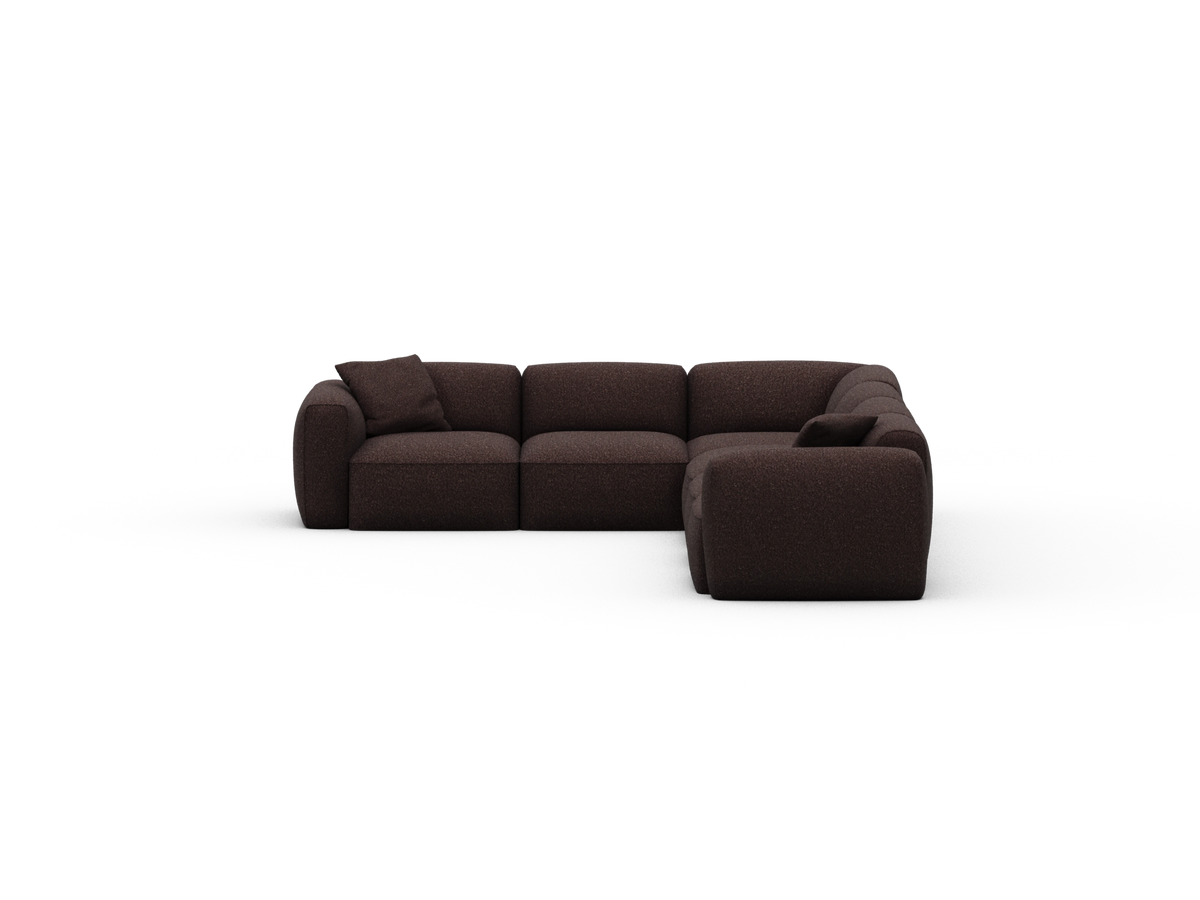 Torquay Modular Sofa - Fluffed Fig (Luxe edition) / 6 Sections / Regular