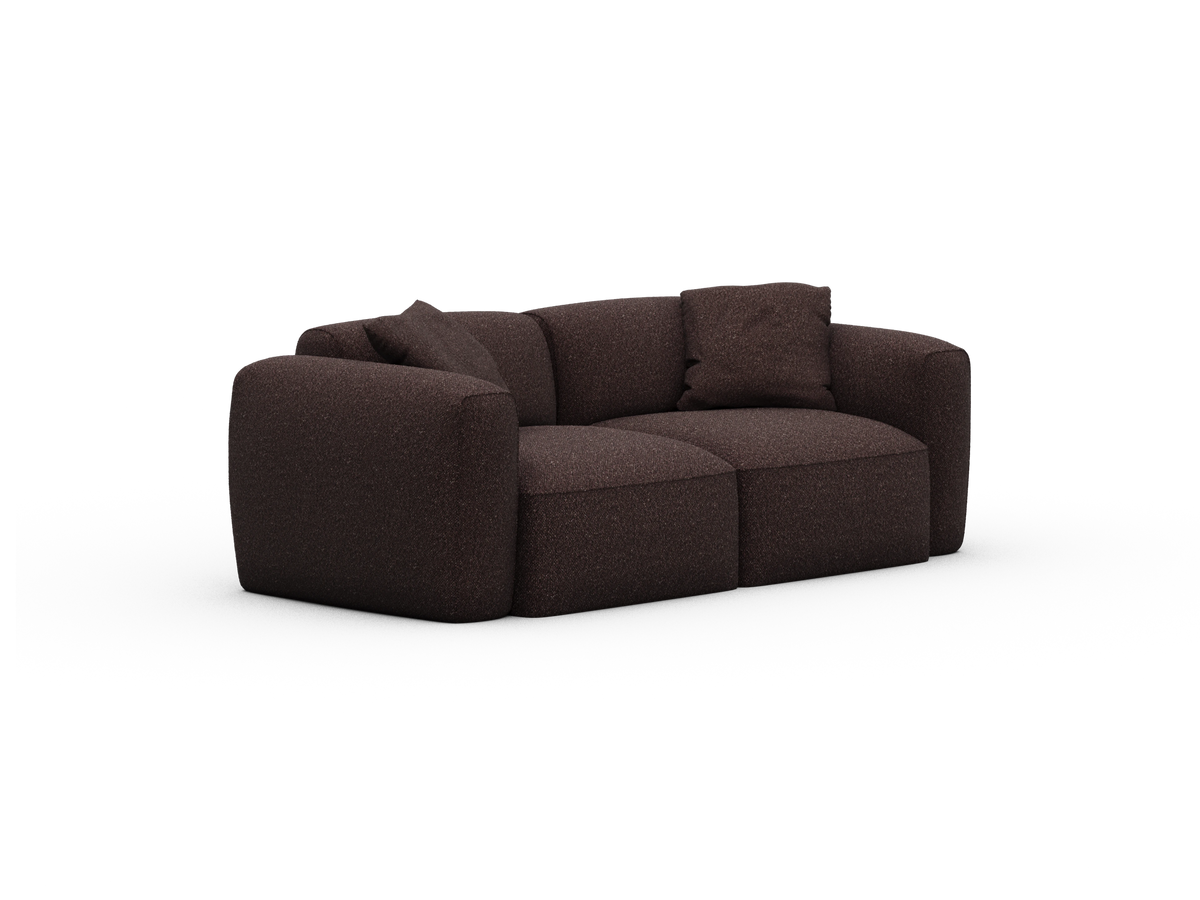 Torquay Modular Sofa - Fluffed Fig (Luxe edition) / 2 Sections / Regular