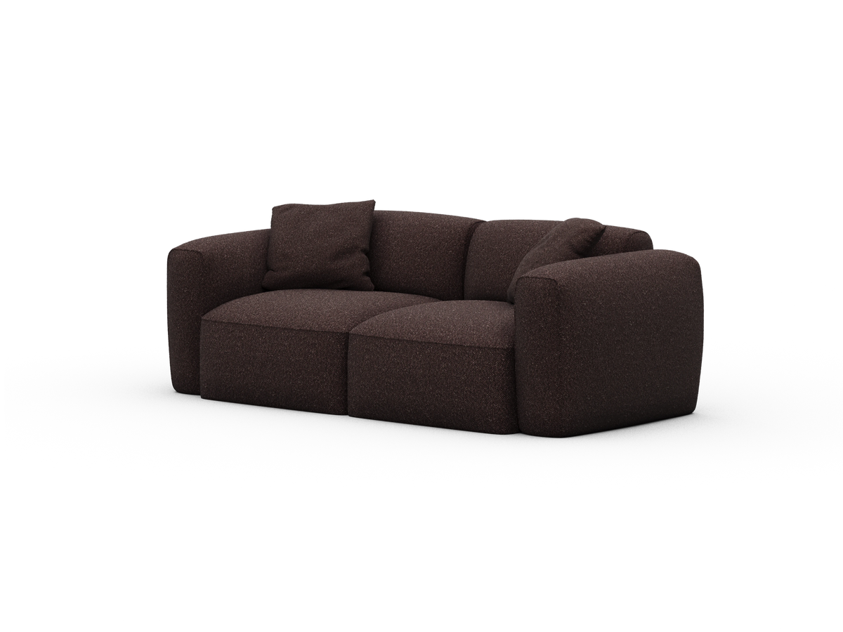 Torquay Modular Sofa - Fluffed Fig (Luxe edition) / 2 Sections / Regular