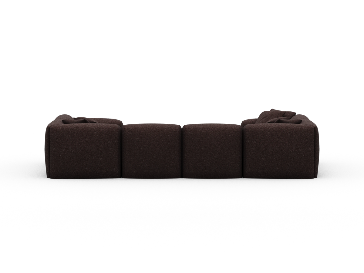 Torquay Modular Sofa - Fluffed Fig (Luxe edition) / 6 Sections / Regular
