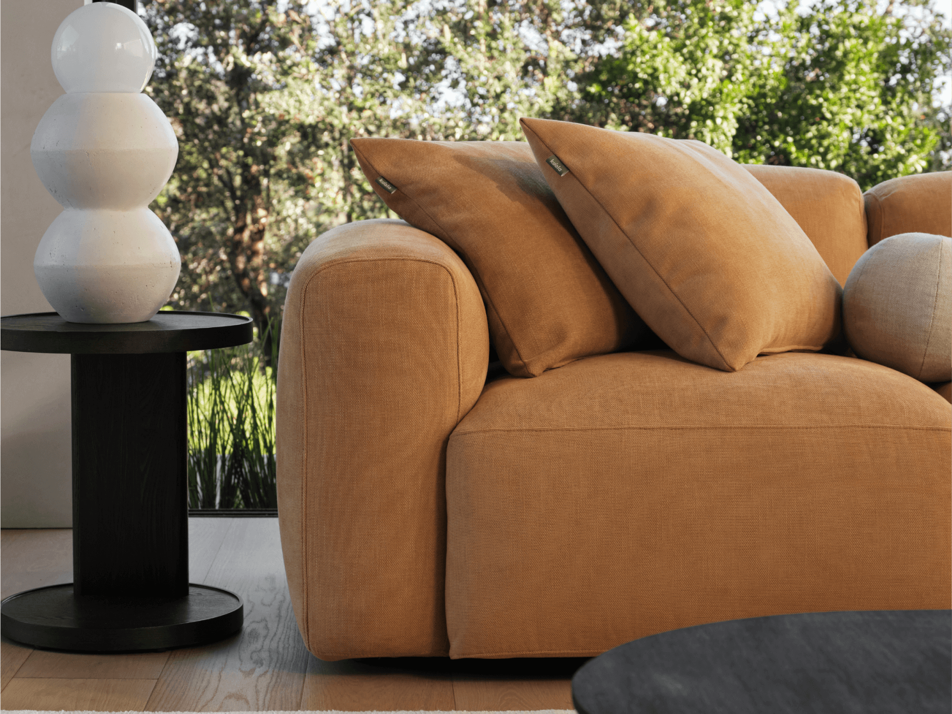 Torquay Modular Sofa - Chaise / Regular / 2 Sections / Bronzed Aussie