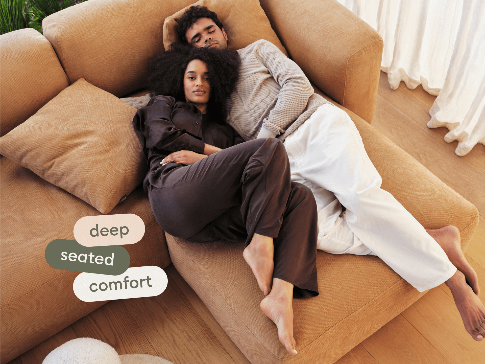 Torquay Modular Sofa - Bronzed Aussie / 2 Sections / Extra Wide