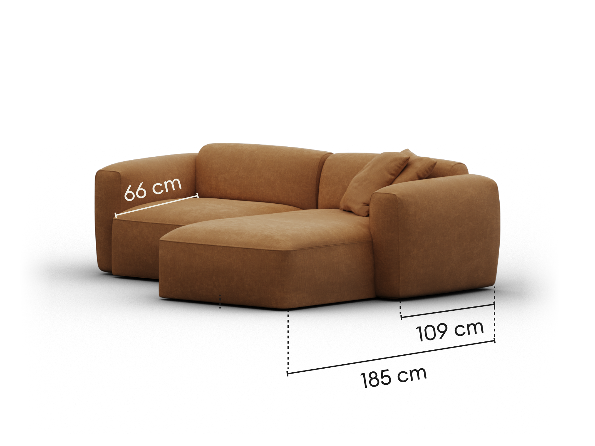 Torquay Modular Sofa - Bronzed Aussie / 2 Sections / Extra Wide