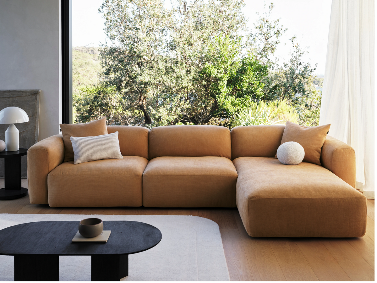 Torquay Modular Sofa - Bronzed Aussie / 3 Sections / Regular