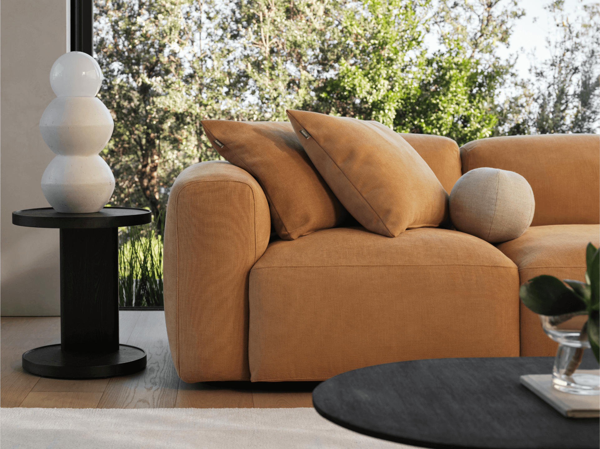 Torquay Modular Sofa - Chaise / Regular / 3 Sections / Bronzed Aussie