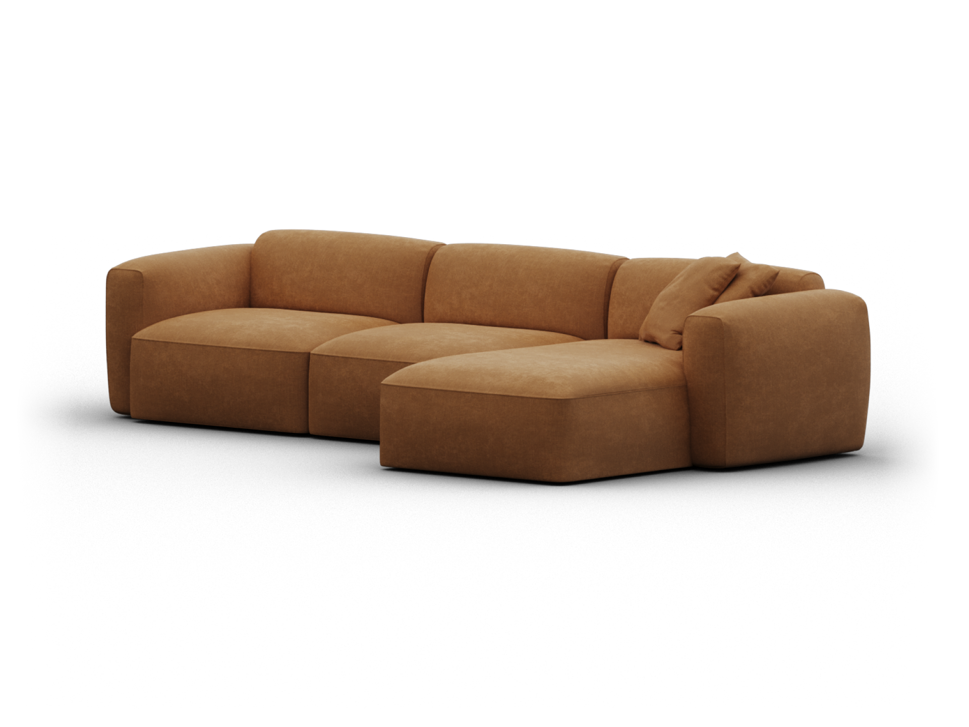Torquay Modular Sofa - Chaise / Extra Wide / 3 Sections / Bronzed Aussie