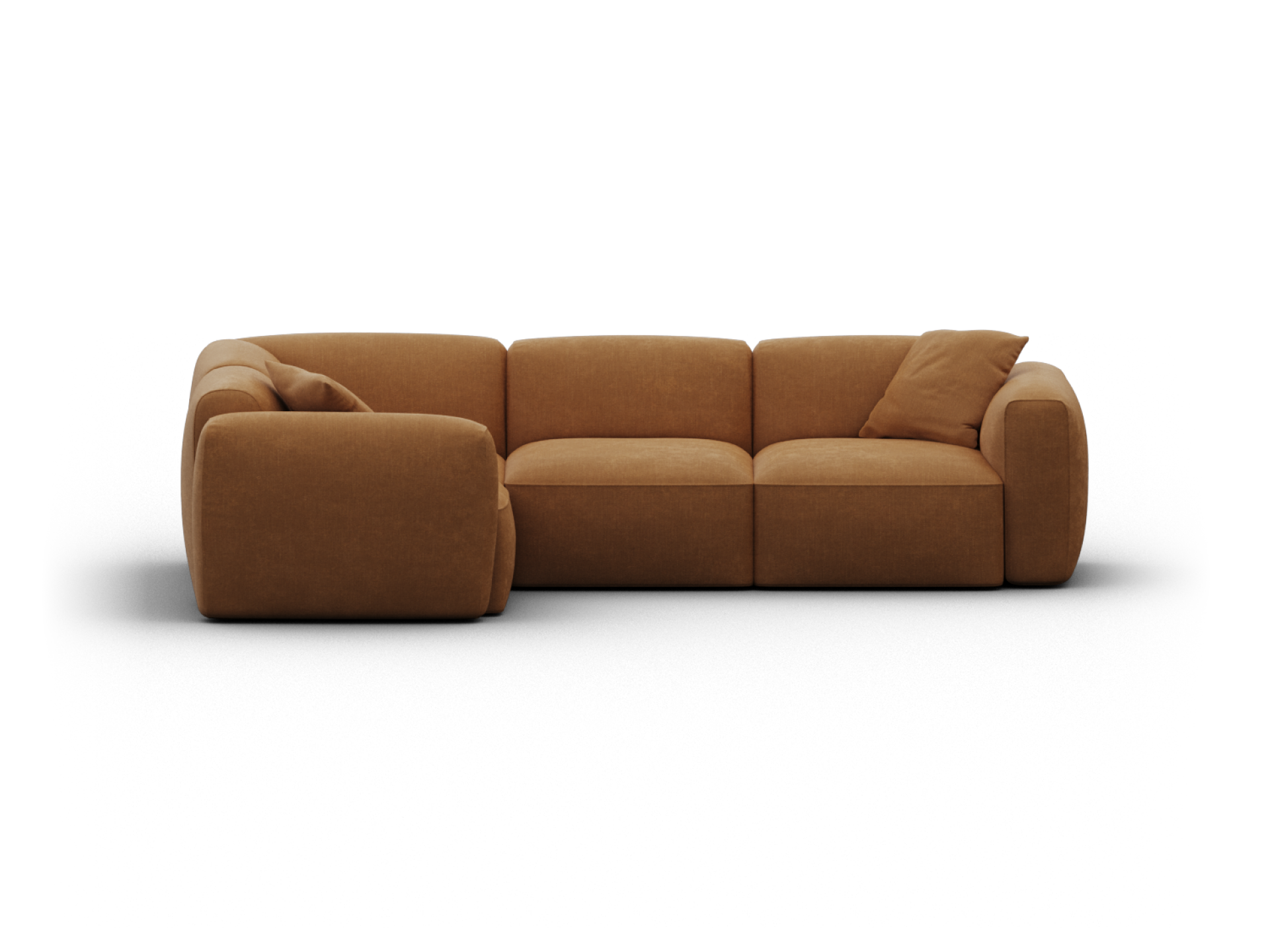 Torquay Modular Sofa - Corner / Regular / 4 Sections / Bronzed Aussie