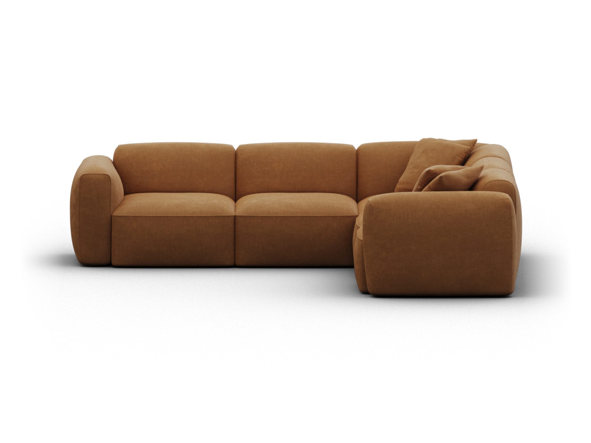 Torquay Modular Sofa - Corner / Regular / 5 Sections / Bronzed Aussie