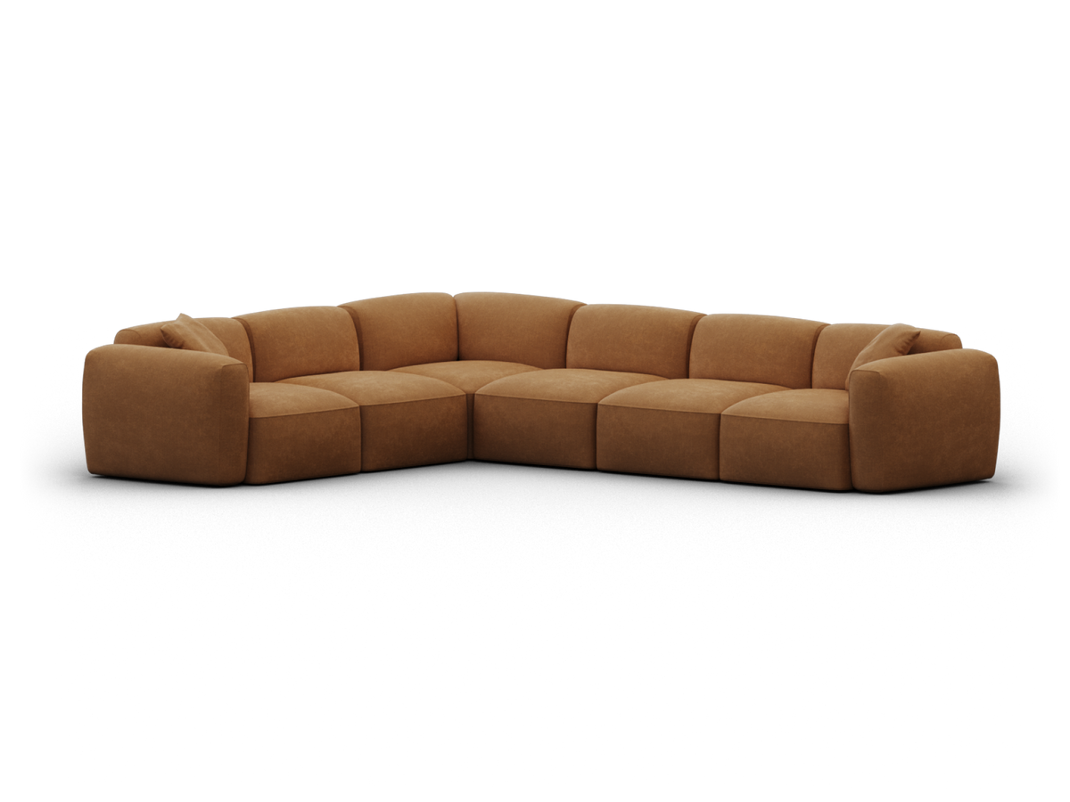 Torquay Modular Sofa - Bronzed Aussie / 6 Sections / Regular