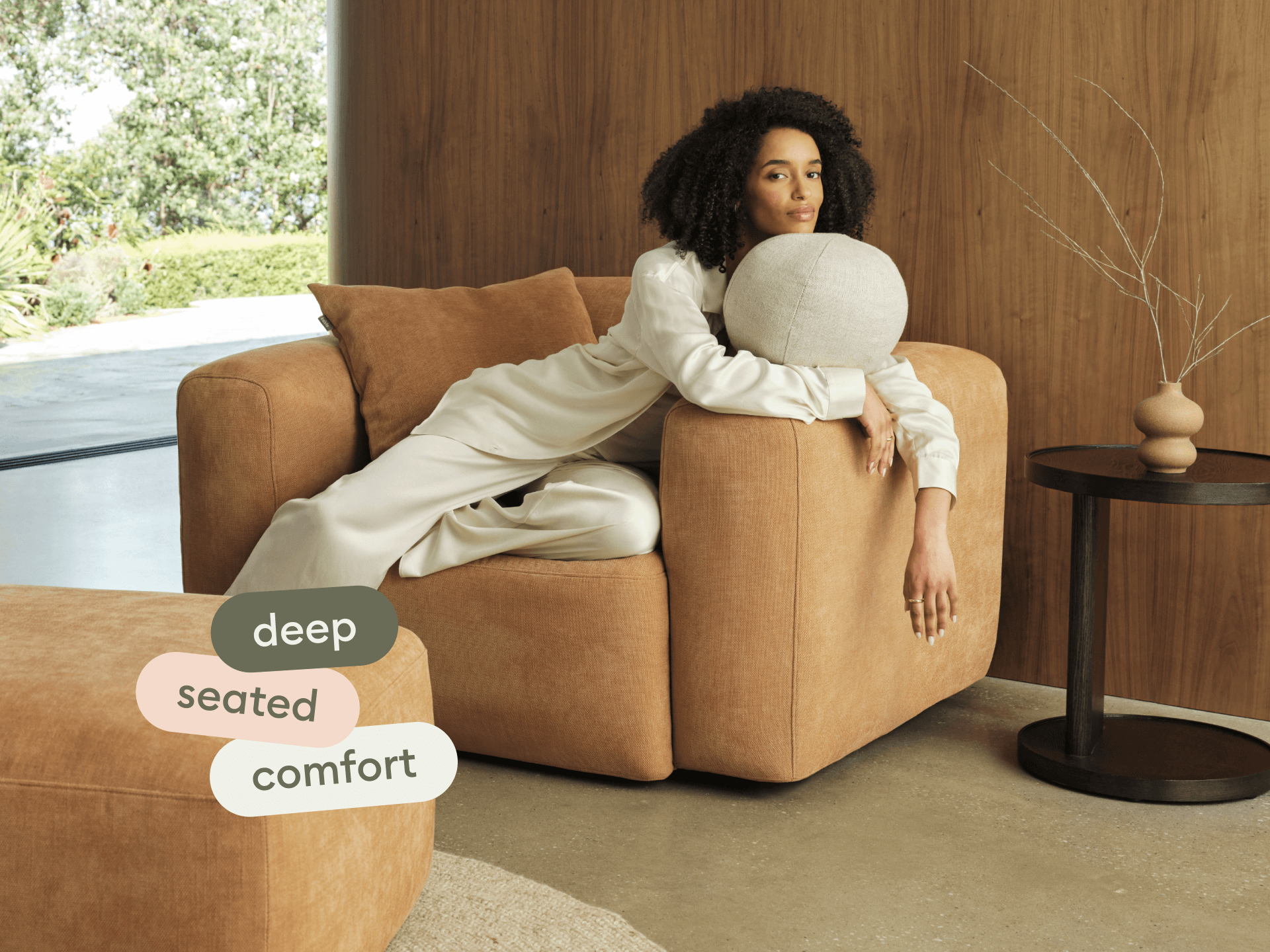 Torquay Modular Armchair - Regular / Bronzed Aussie
