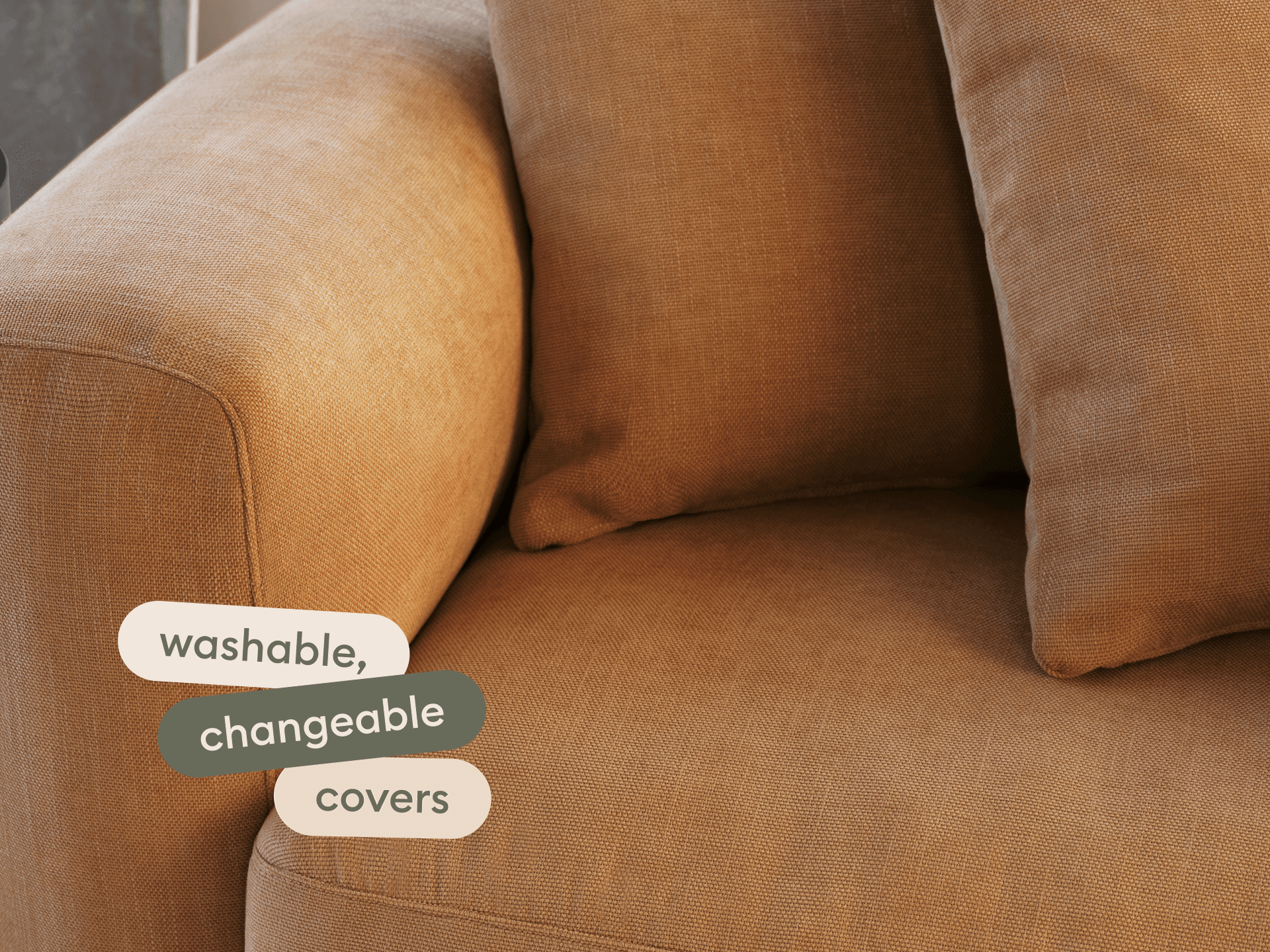 Torquay Modular Armchair Covers - Regular / Bronzed Aussie