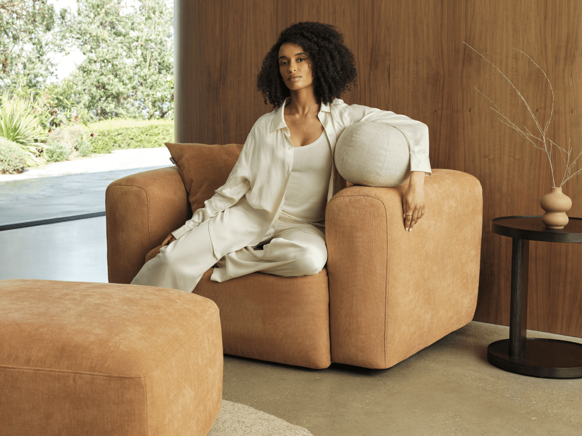 Torquay Modular Armchair Covers - Regular / Bronzed Aussie