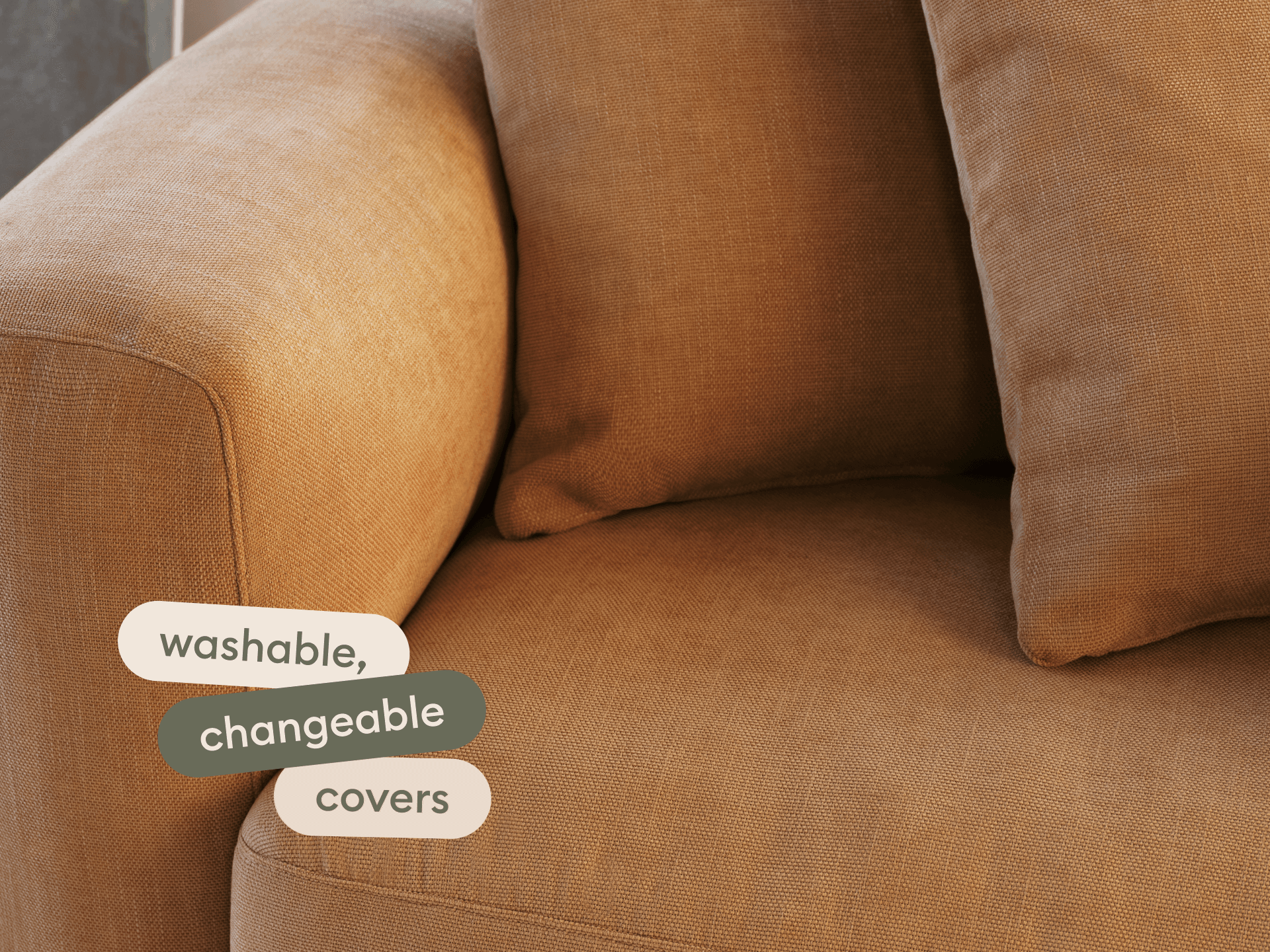 Torquay Modular Armchair Covers - Extra Wide / Bronzed Aussie