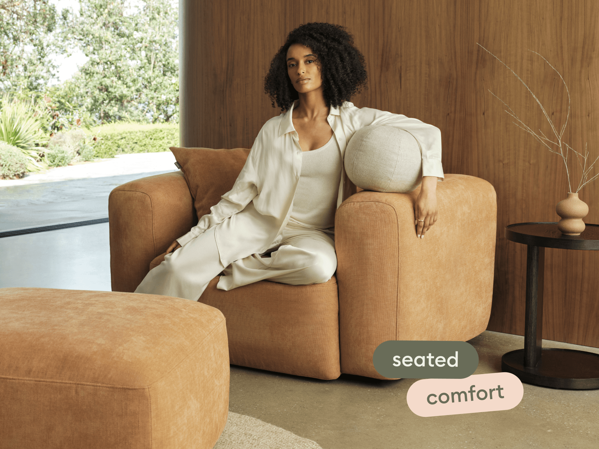Torquay Modular Armchair Covers - Extra Wide / Bronzed Aussie