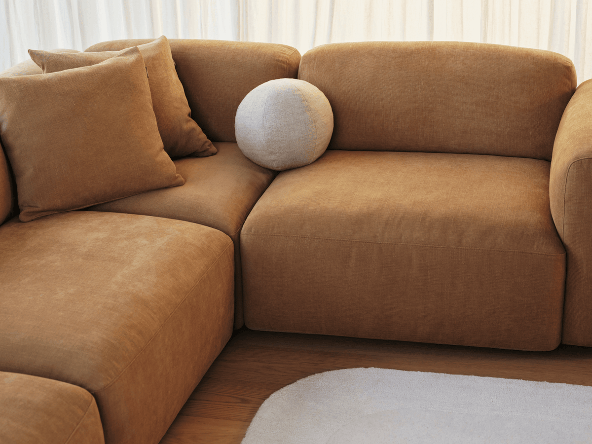 Torquay Modular Sofa Cover Packs - Bronzed Aussie / 4 Sections / Regular