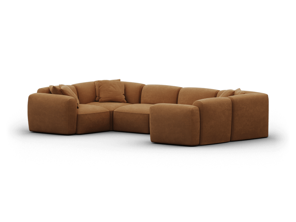 Torquay Modular Sofa Cover Packs - Bronzed Aussie / 6 Sections / Regular