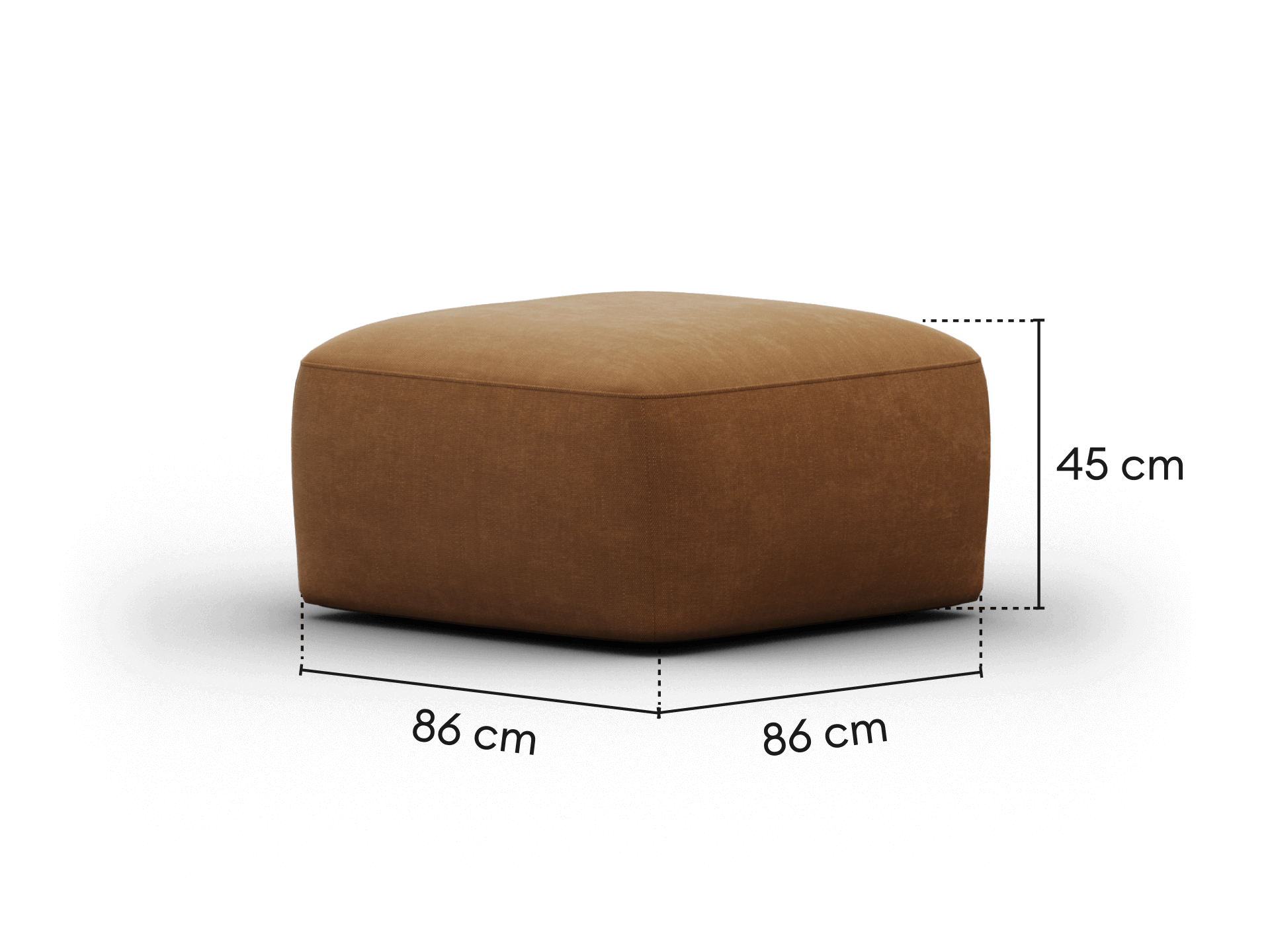 Torquay Modular Ottoman - Bronzed Aussie / Regular