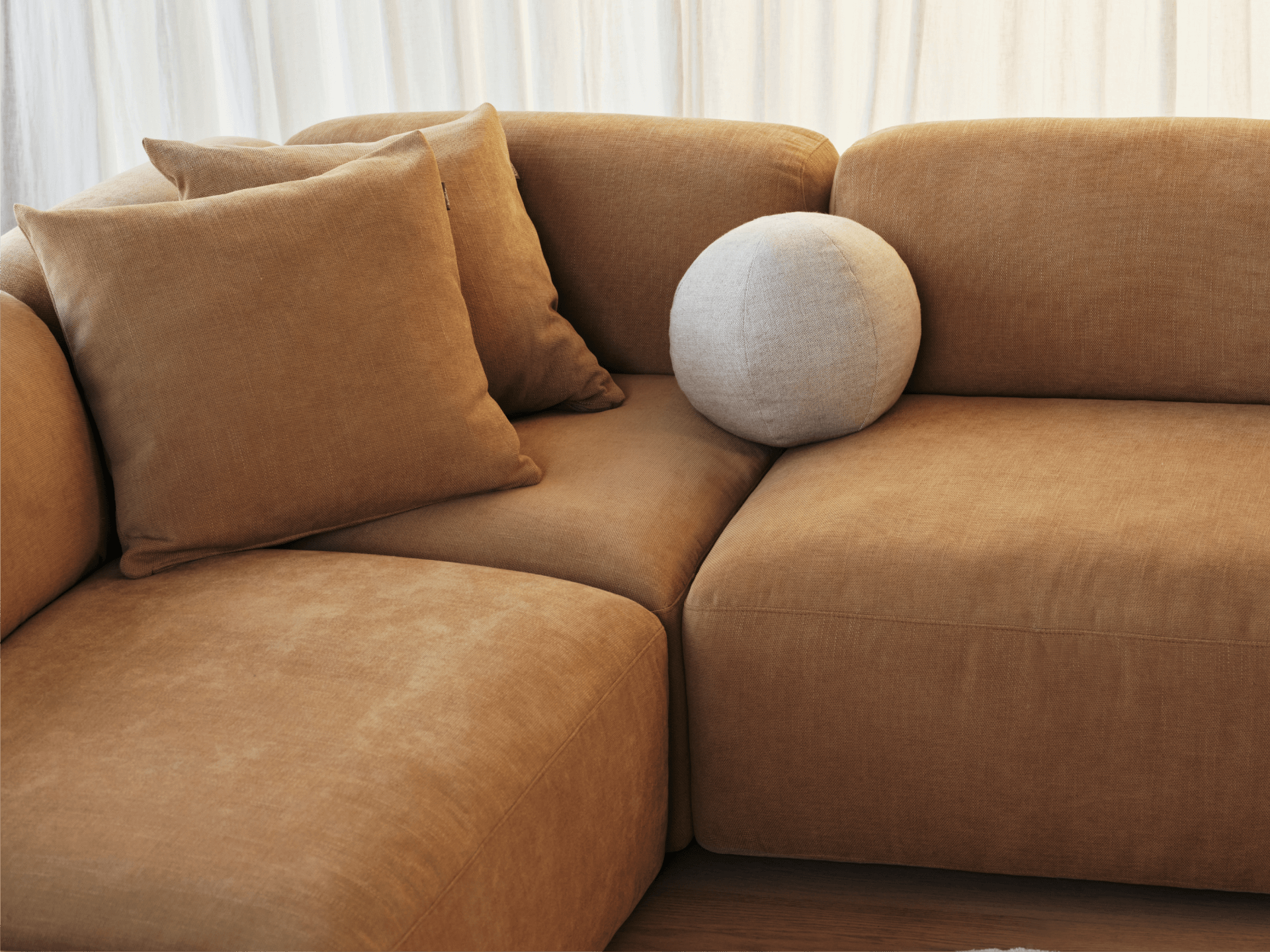 Torquay Modular Sofa - U Shape / Regular / 6 Sections / Bronzed Aussie
