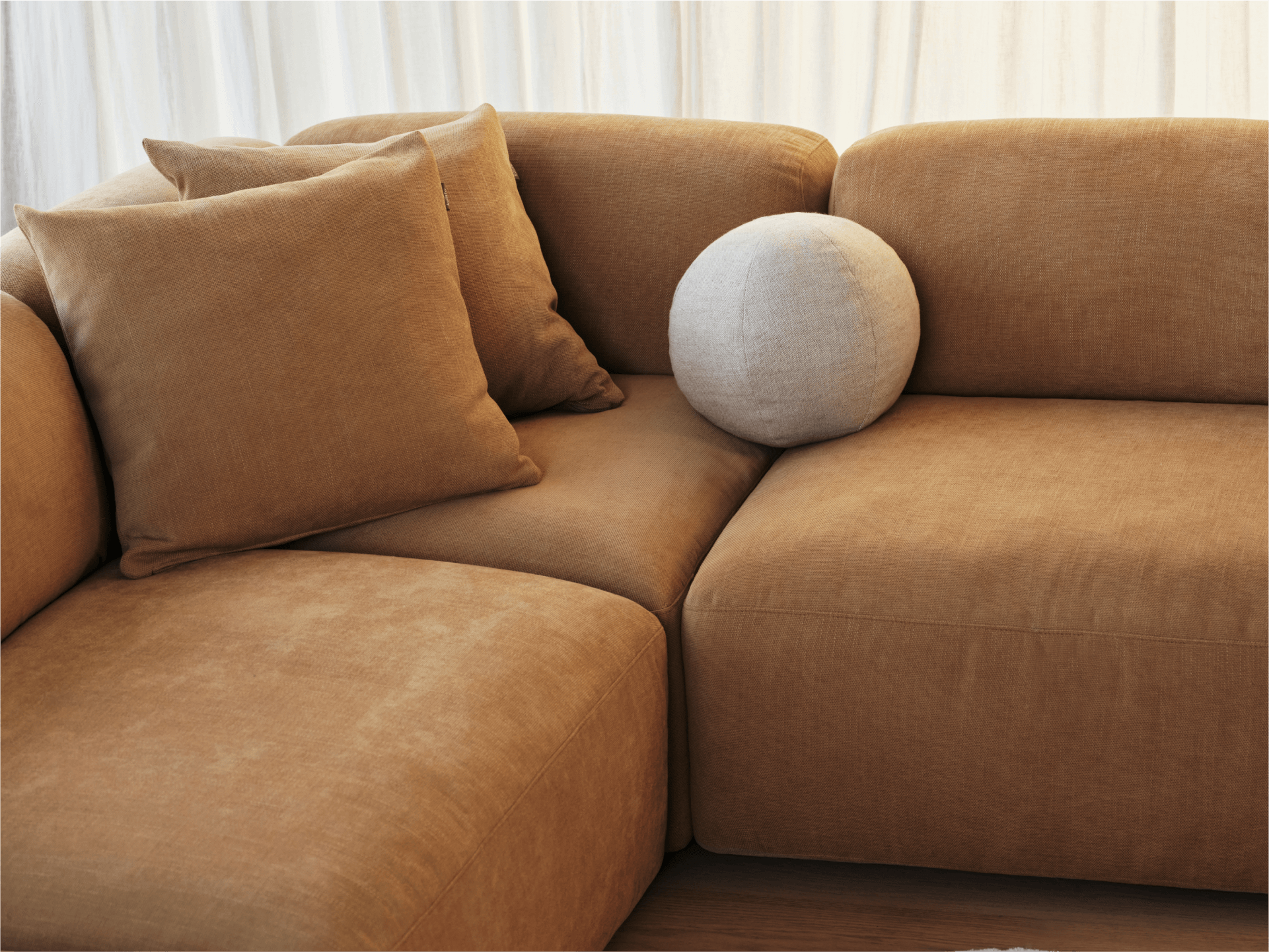 Torquay Modular Sofa - U Shape / Regular / 8 Sections / Bronzed Aussie
