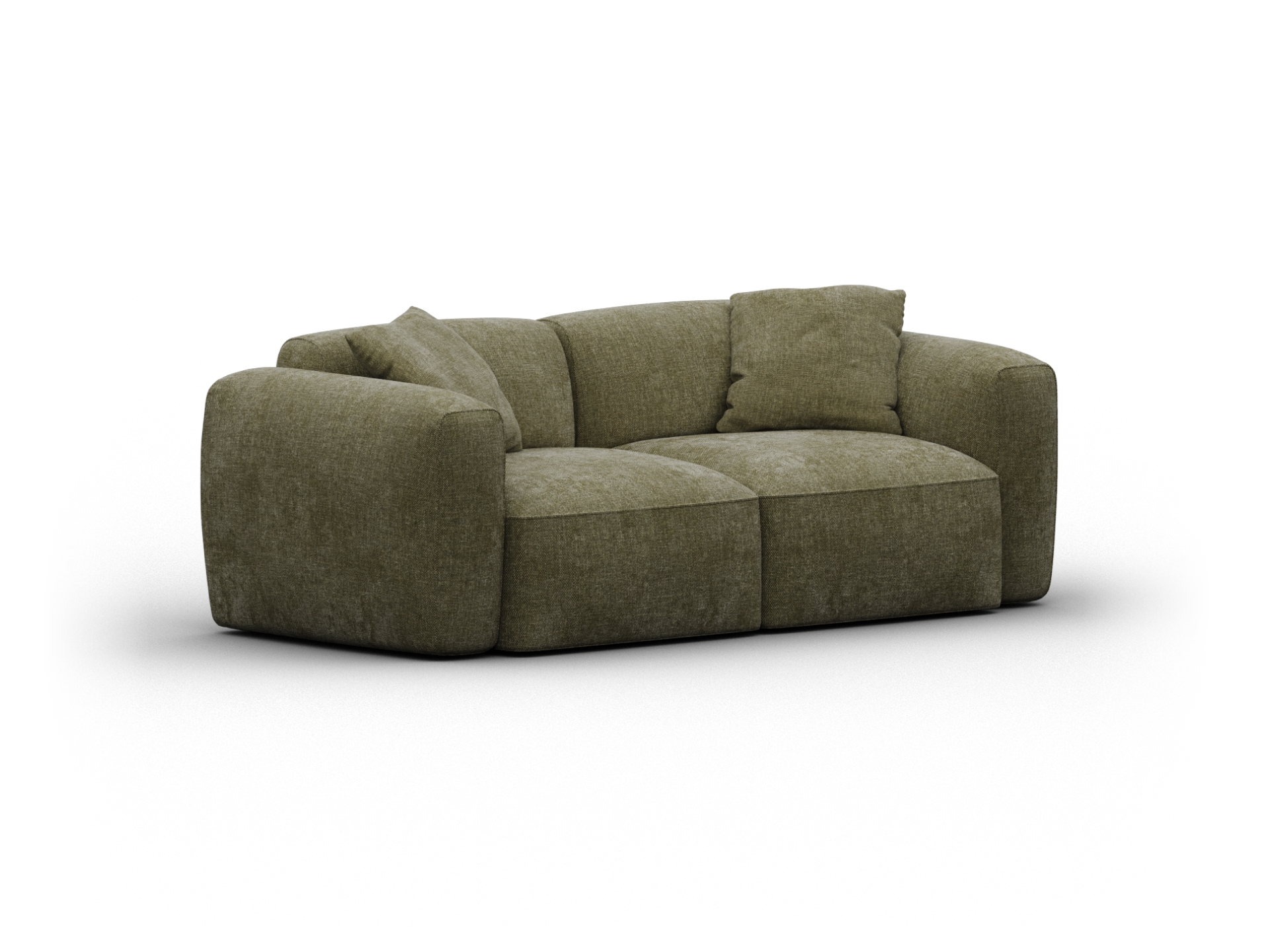 Torquay Modular Sofa - Sofa / Regular / 2 Sections / Forest Dawn (Luxe edition)
