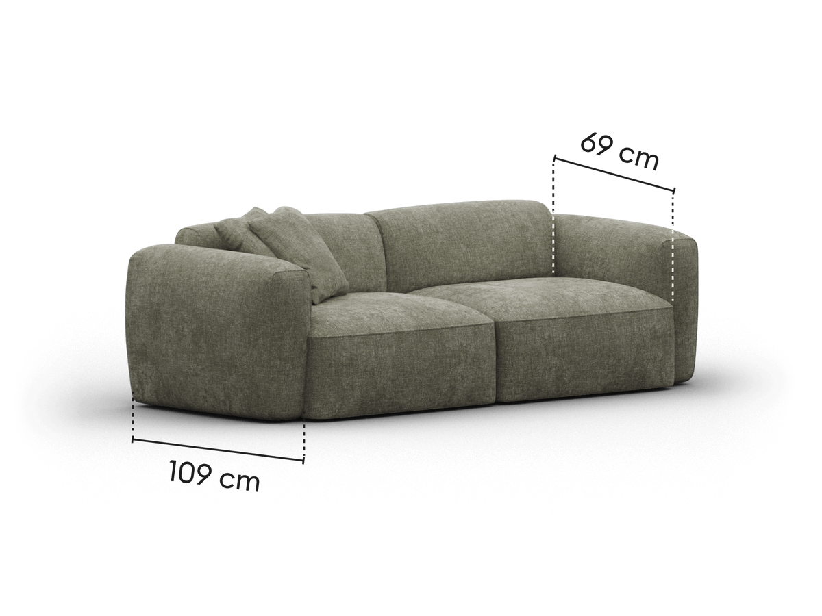 Torquay Modular Sofa - Forest Dawn (Luxe edition) / 2 Sections / Extra Wide