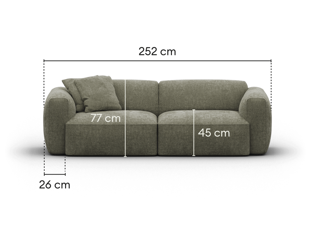Torquay Modular Sofa - Forest Dawn (Luxe edition) / 2 Sections / Extra Wide