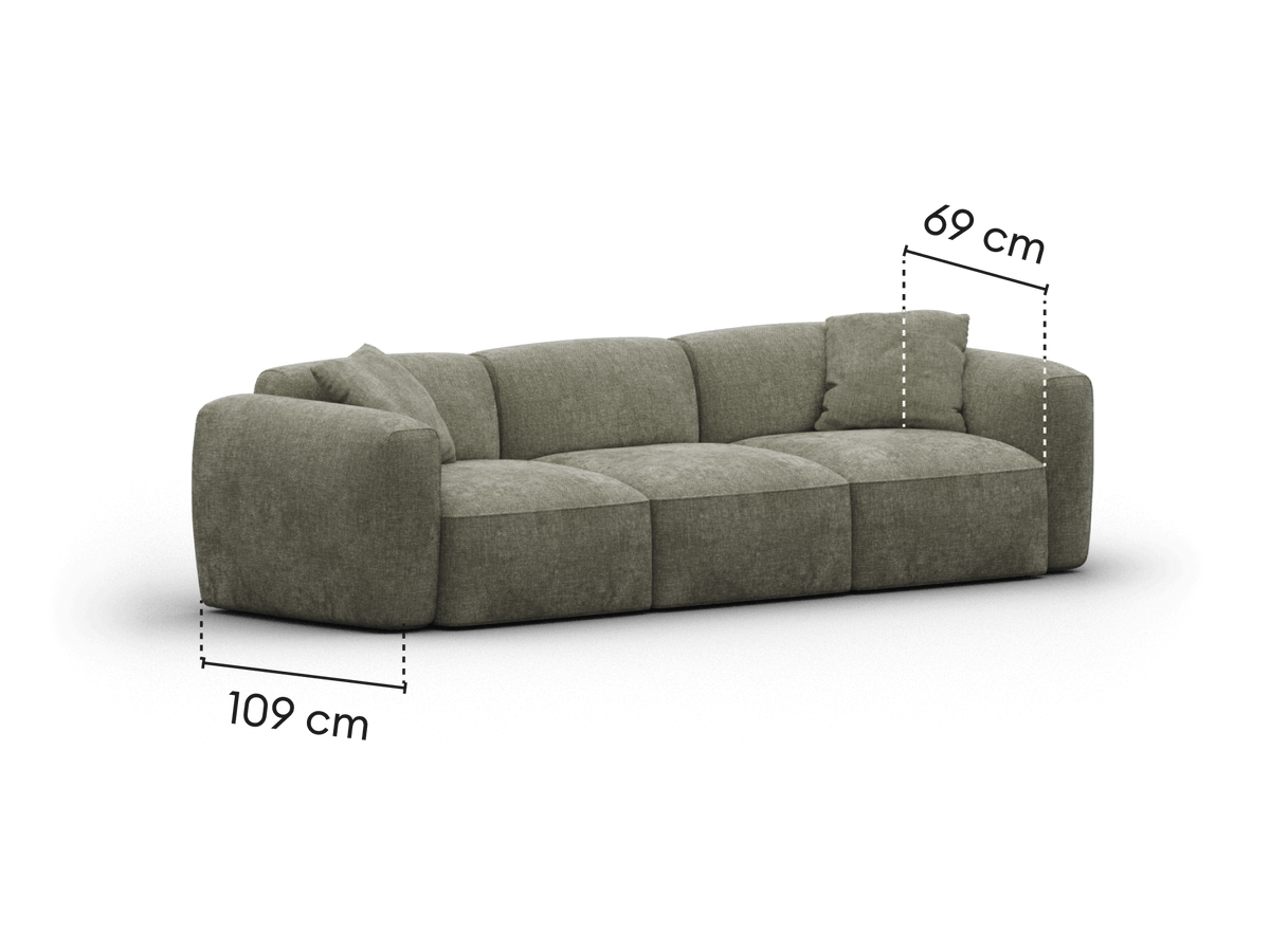 Torquay Modular Sofa - Forest Dawn (Luxe edition) / 3 Sections / Regular