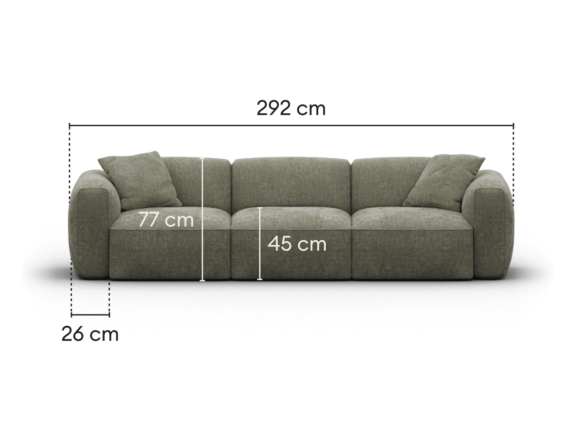 Torquay Modular Sofa - Forest Dawn (Luxe edition) / 3 Sections / Regular