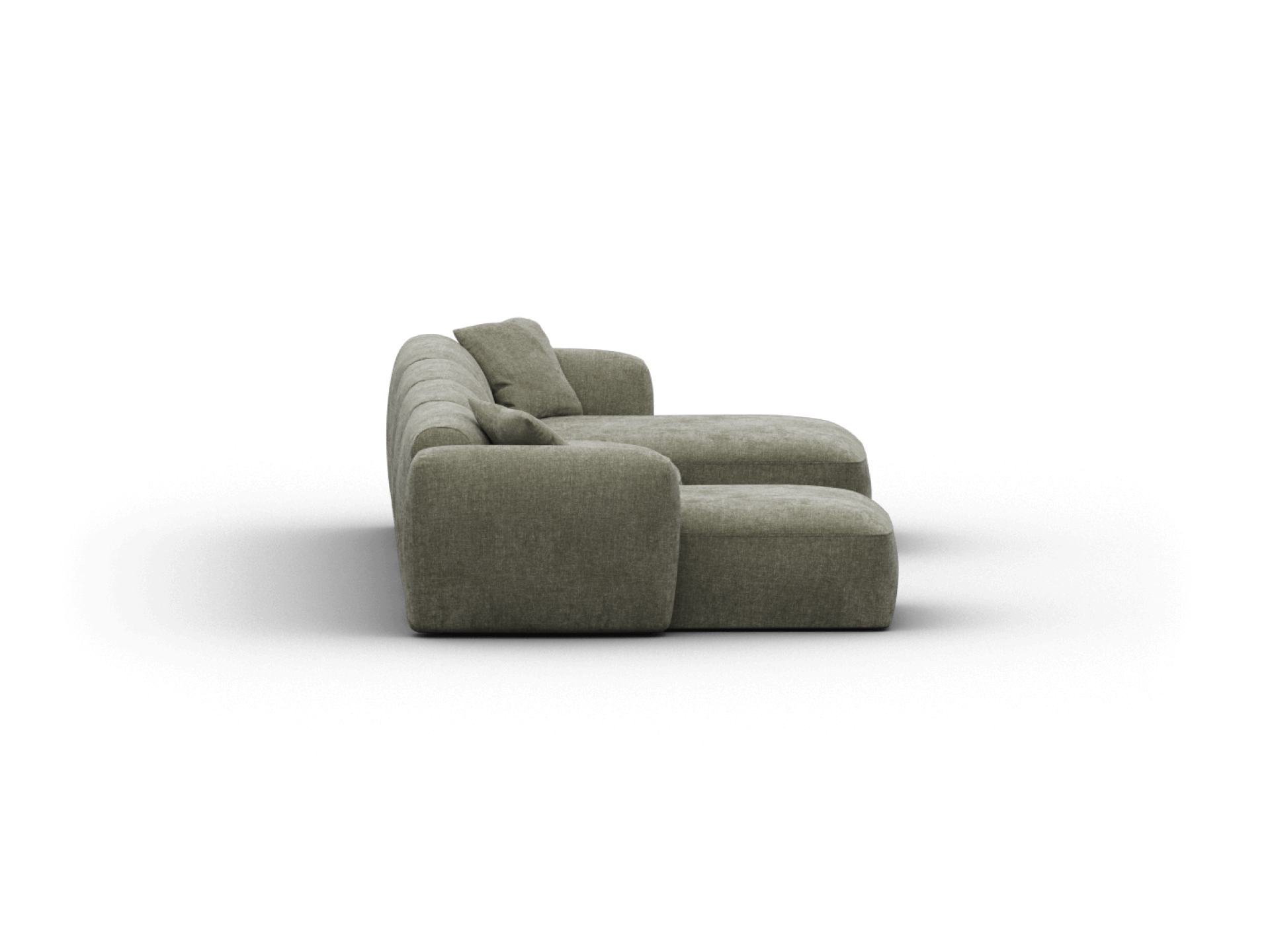 Torquay Modular Sofa - Forest Dawn (Luxe edition) / 4 Sections with 2 Chaises / Regular