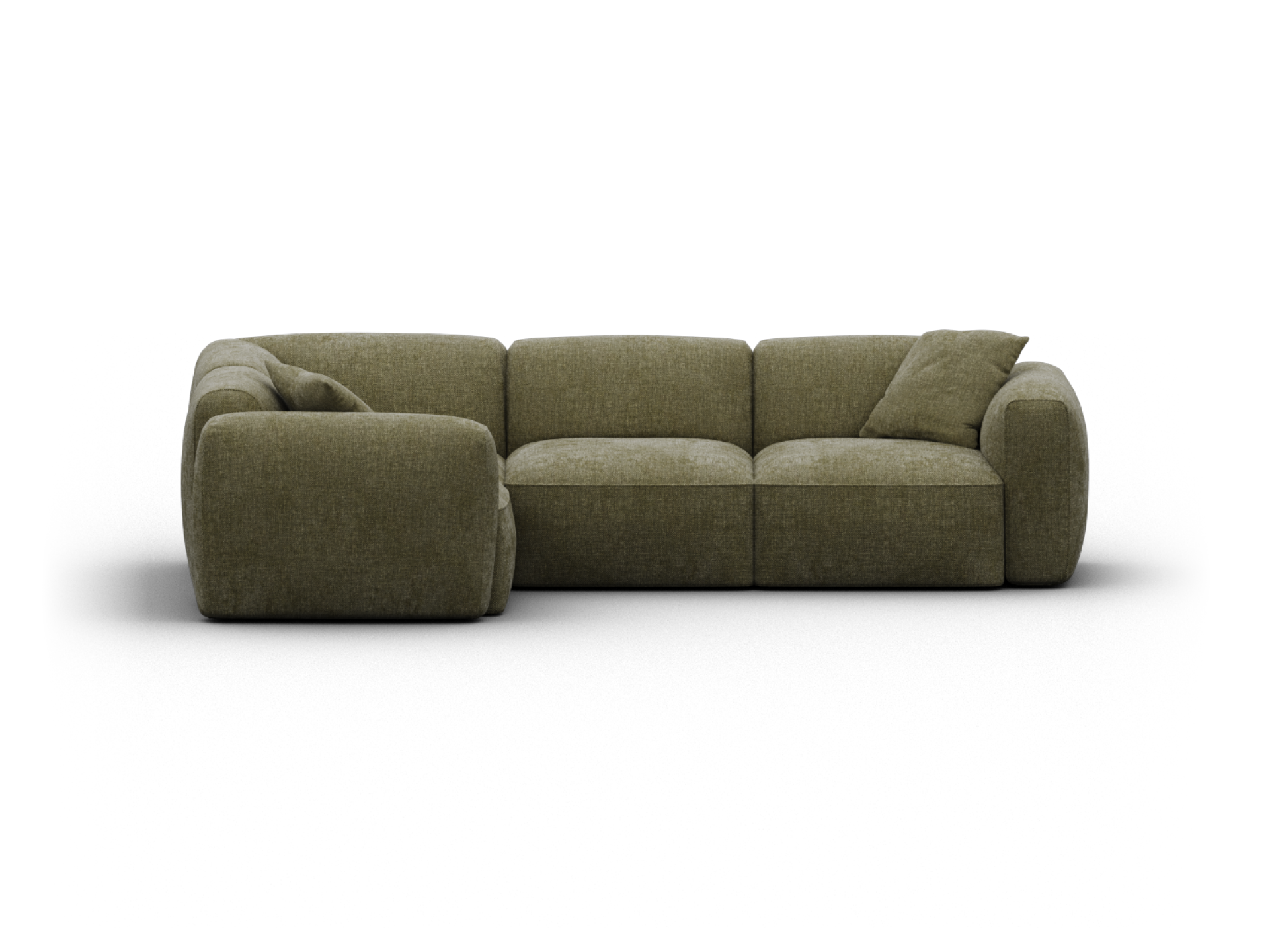 Torquay Modular Sofa - Corner / Regular / 4 Sections / Forest Dawn (Luxe edition)