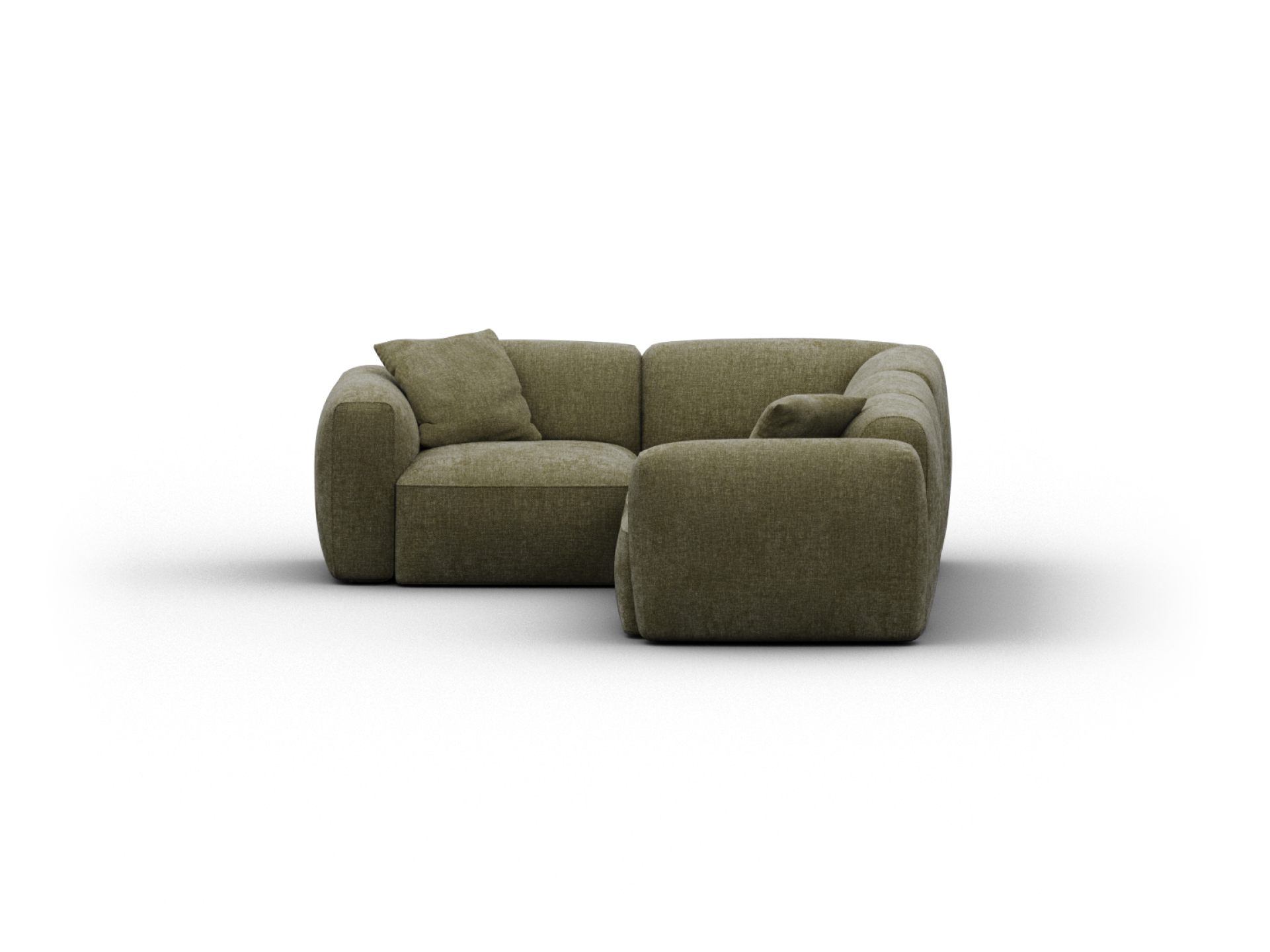 Torquay Modular Sofa - Corner / Regular / 4 Sections / Forest Dawn (Luxe edition)
