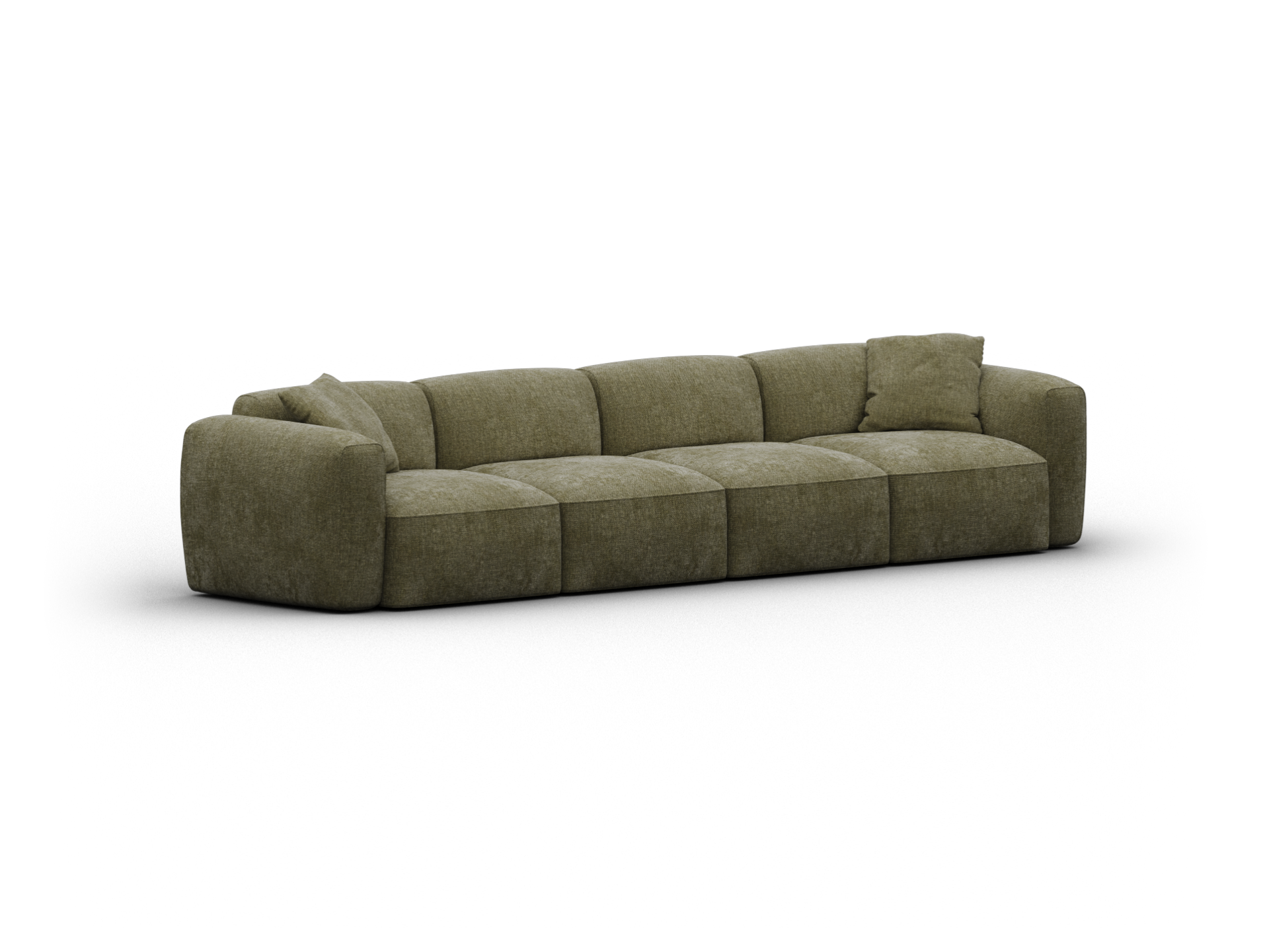 Torquay Modular Sofa - Sofa / Regular / 4 Sections / Forest Dawn (Luxe edition)