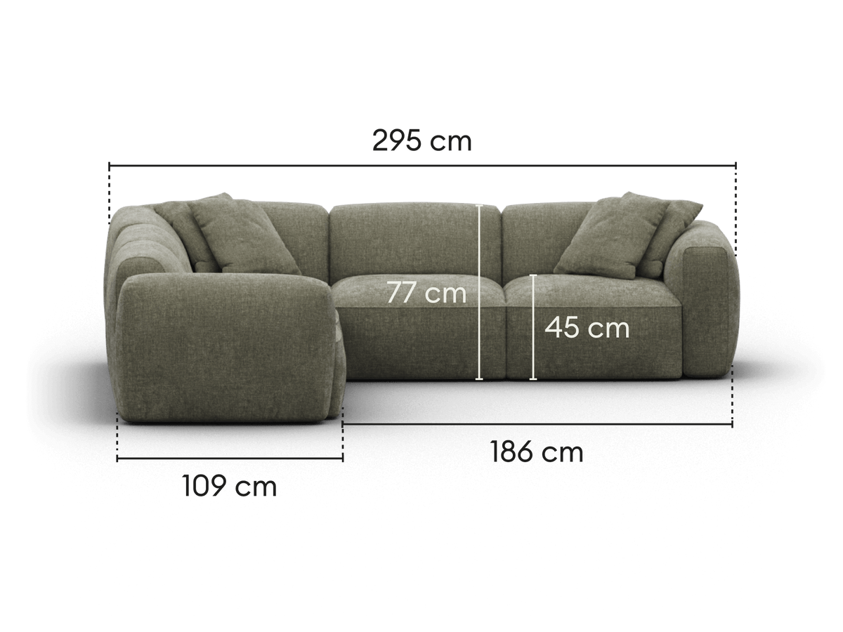 Torquay Modular Sofa - Forest Dawn (Luxe edition) / 5 Sections / Regular