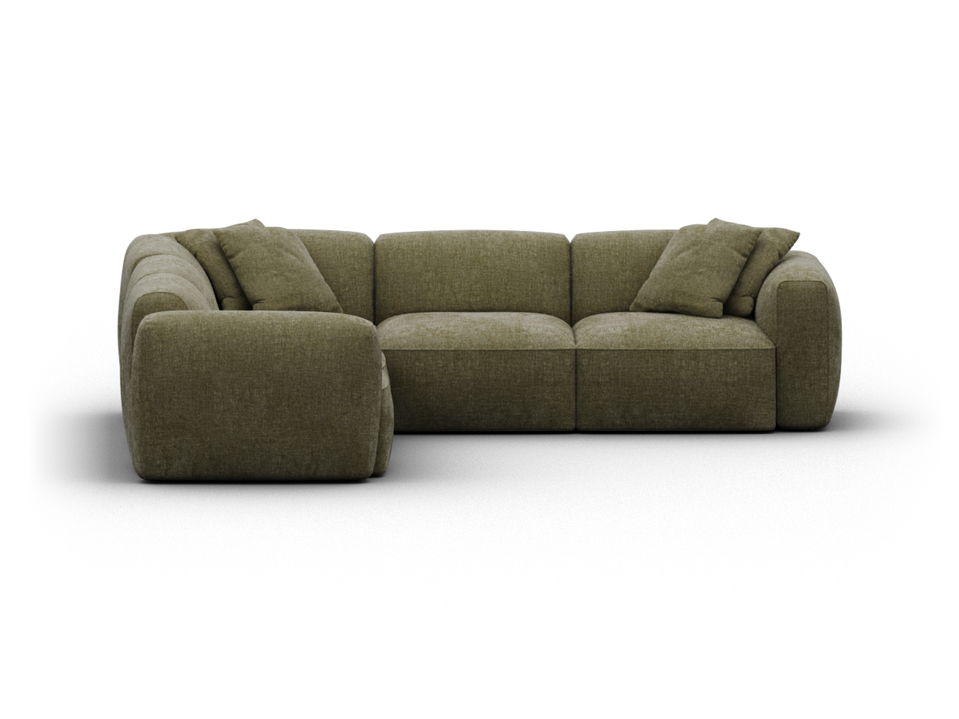 Torquay Modular Sofa - Corner / Regular / 5 Sections / Forest Dawn (Luxe edition)