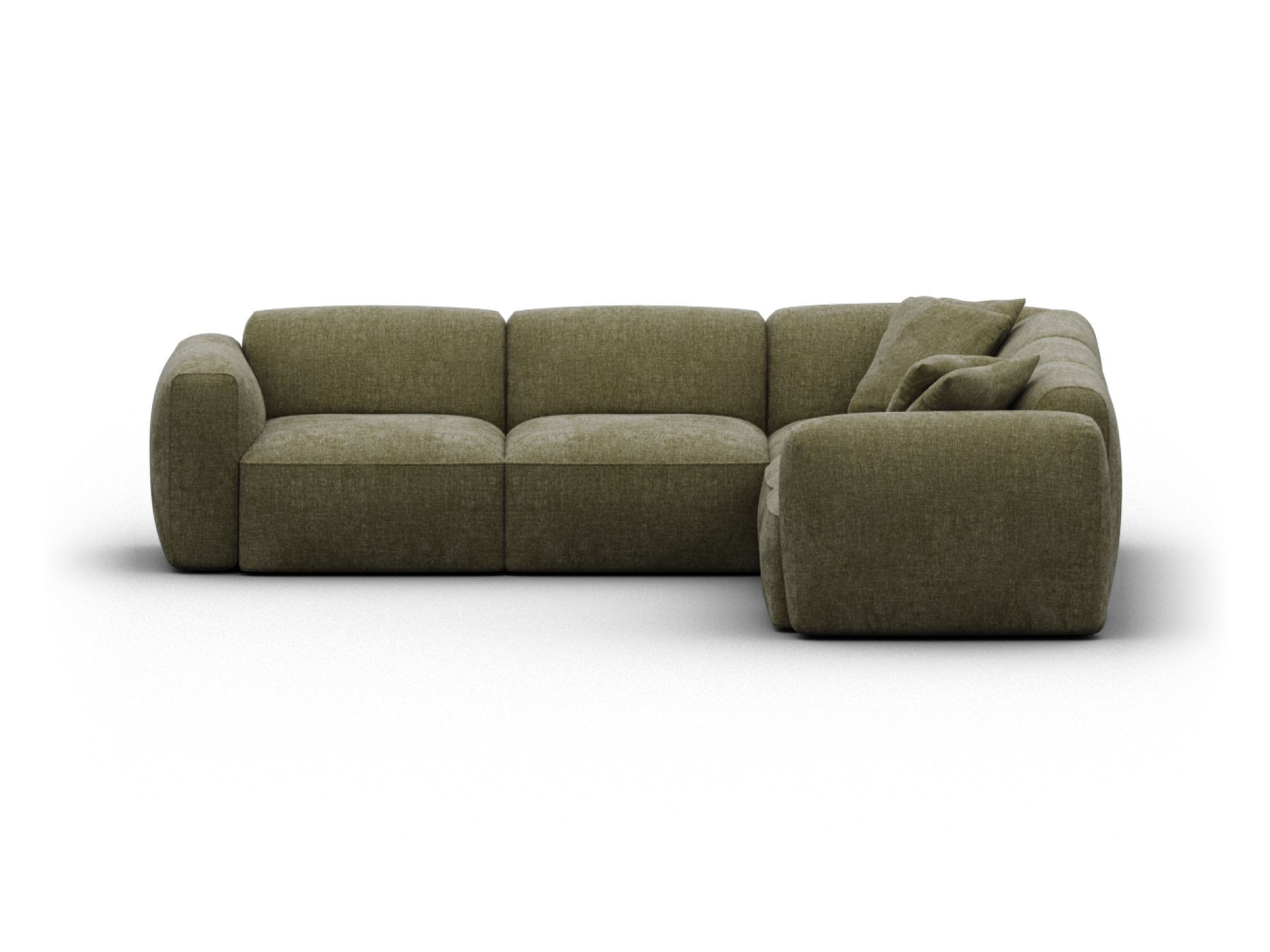 Torquay Modular Sofa - Corner / Regular / 5 Sections / Forest Dawn (Luxe edition)