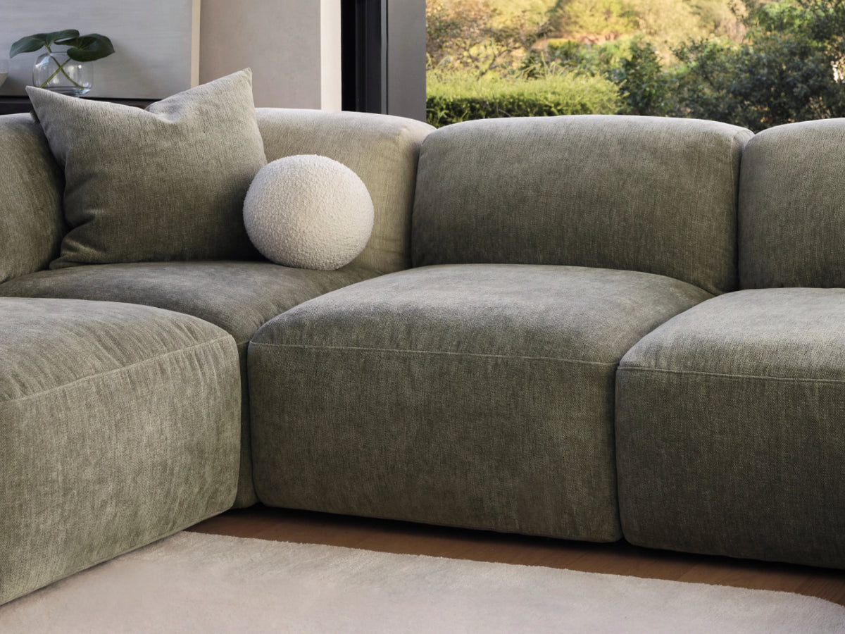 Torquay Modular Sofa - Forest Dawn (Luxe edition) / 5 Sections / Regular
