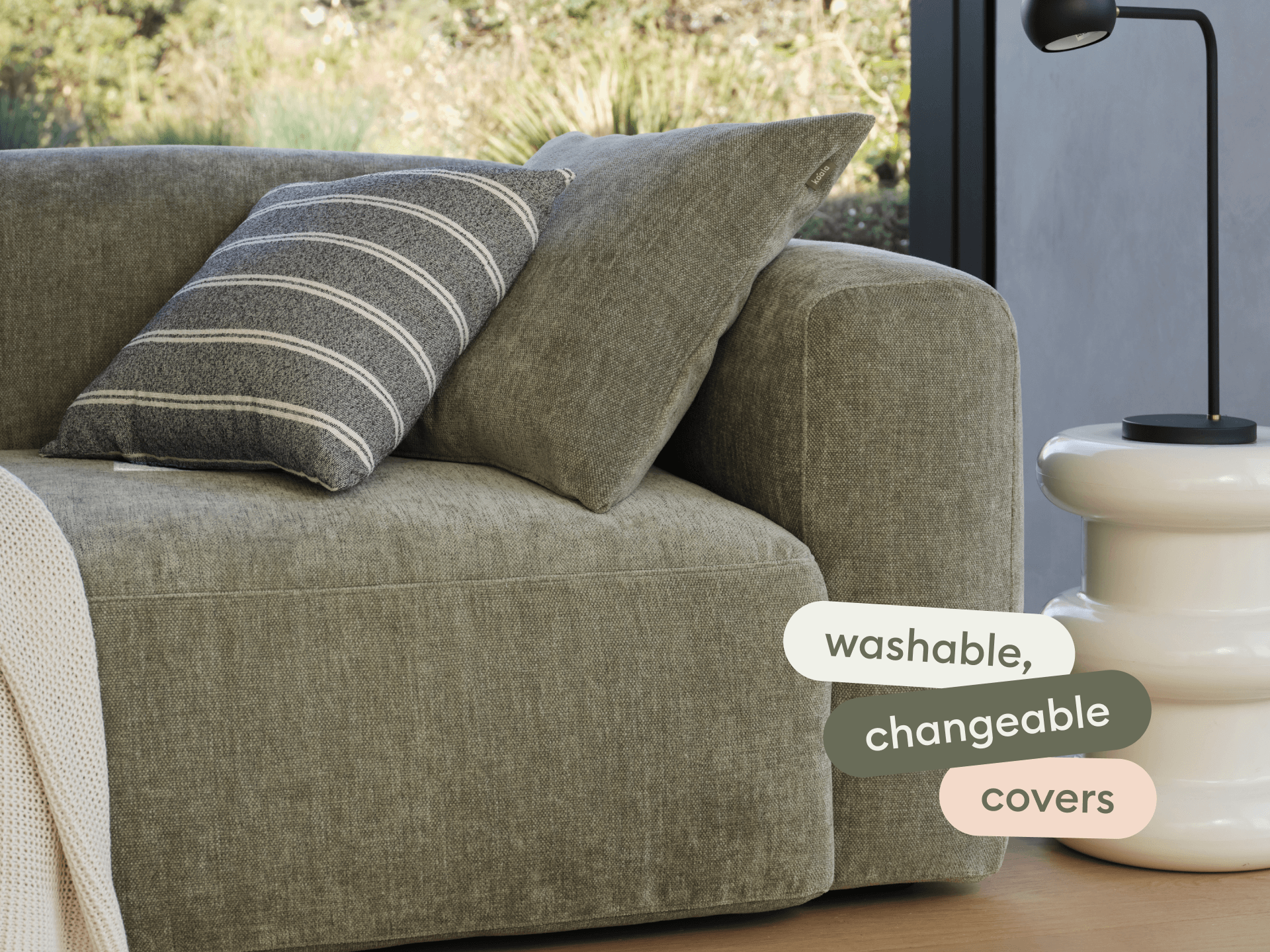 Torquay Modular Armchair Covers - Extra Wide / Forest Dawn (Luxe edition)